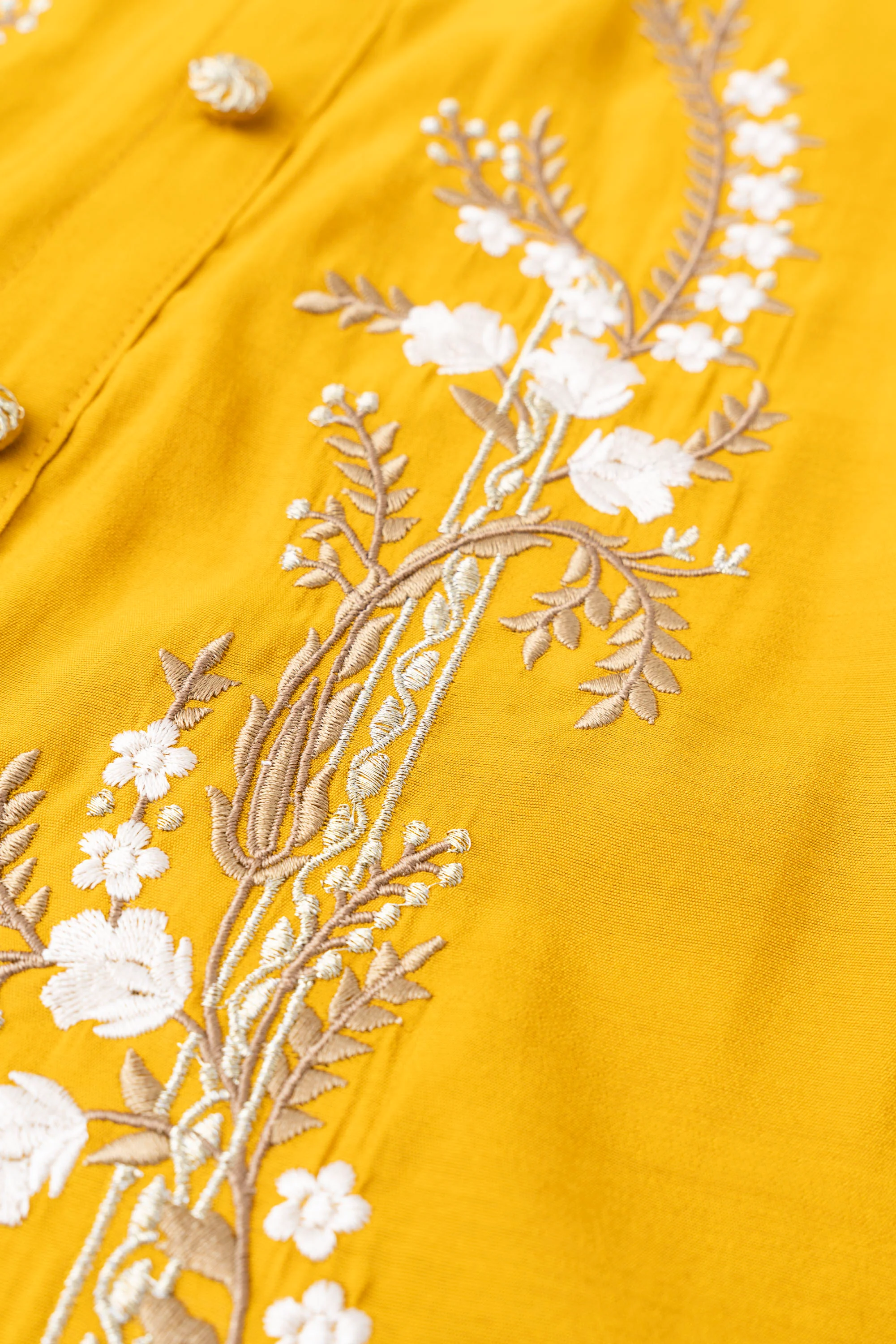 Relaxed Fit Embroidered Ethnic Kurti - Image 6