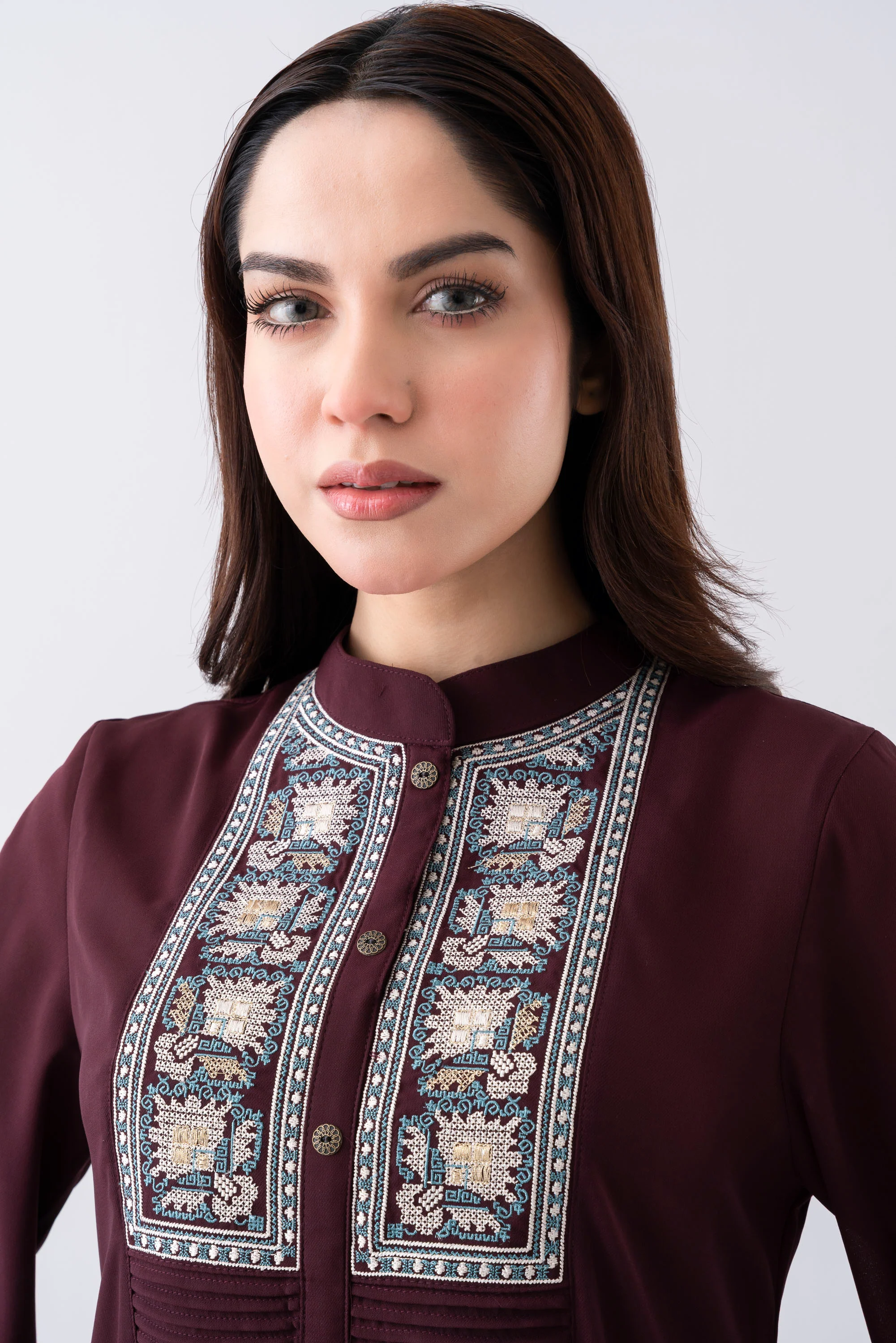 Smart Fit Embroidered Ethnic Kurti - Image 12