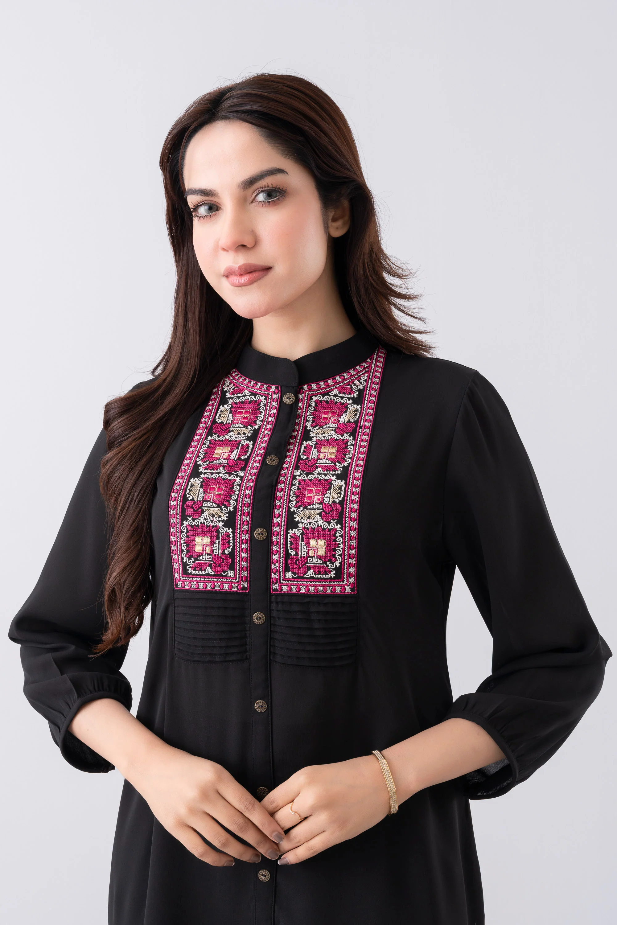 Smart Fit Embroidered Ethnic Kurti - Image 5