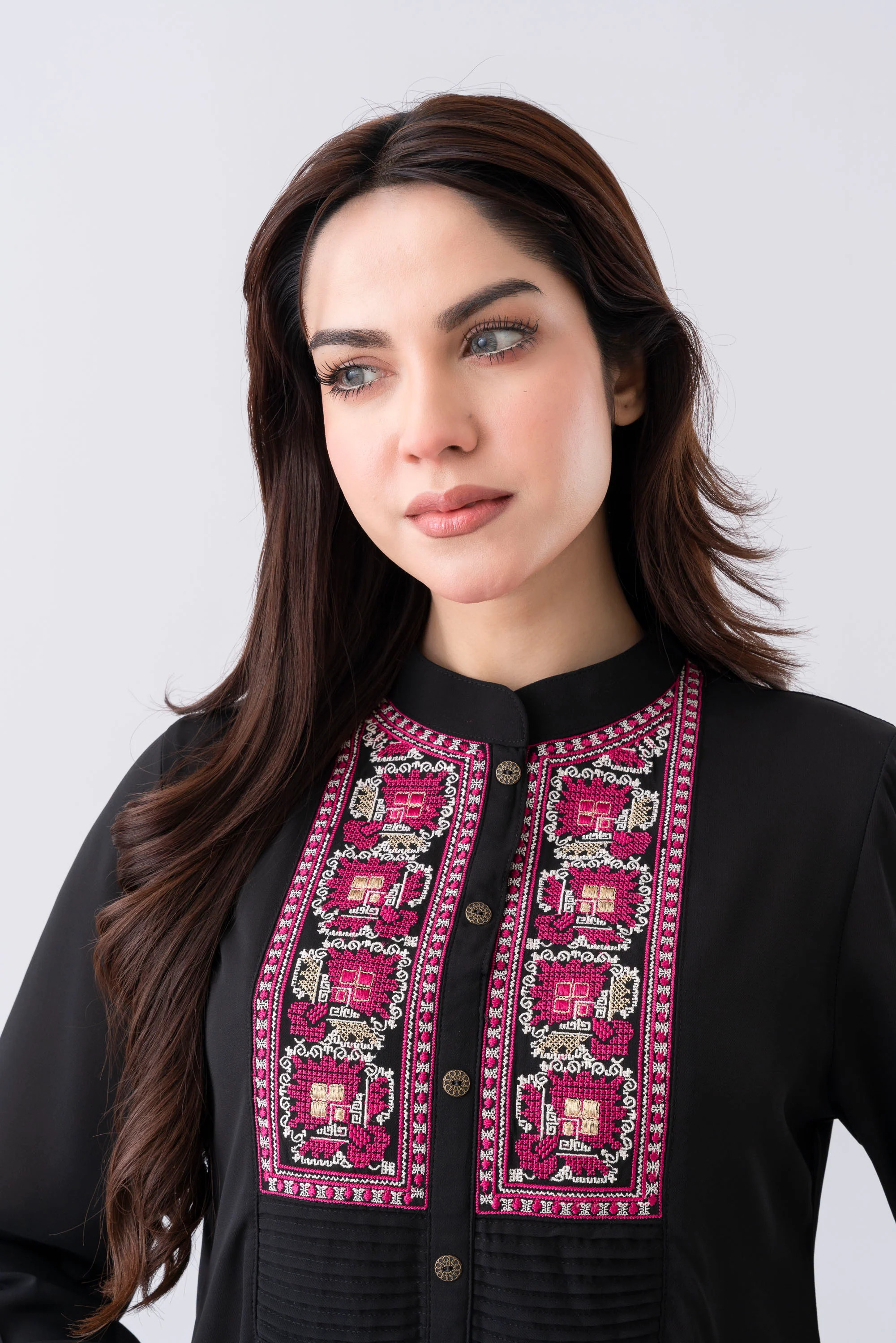 Smart Fit Embroidered Ethnic Kurti - Image 6