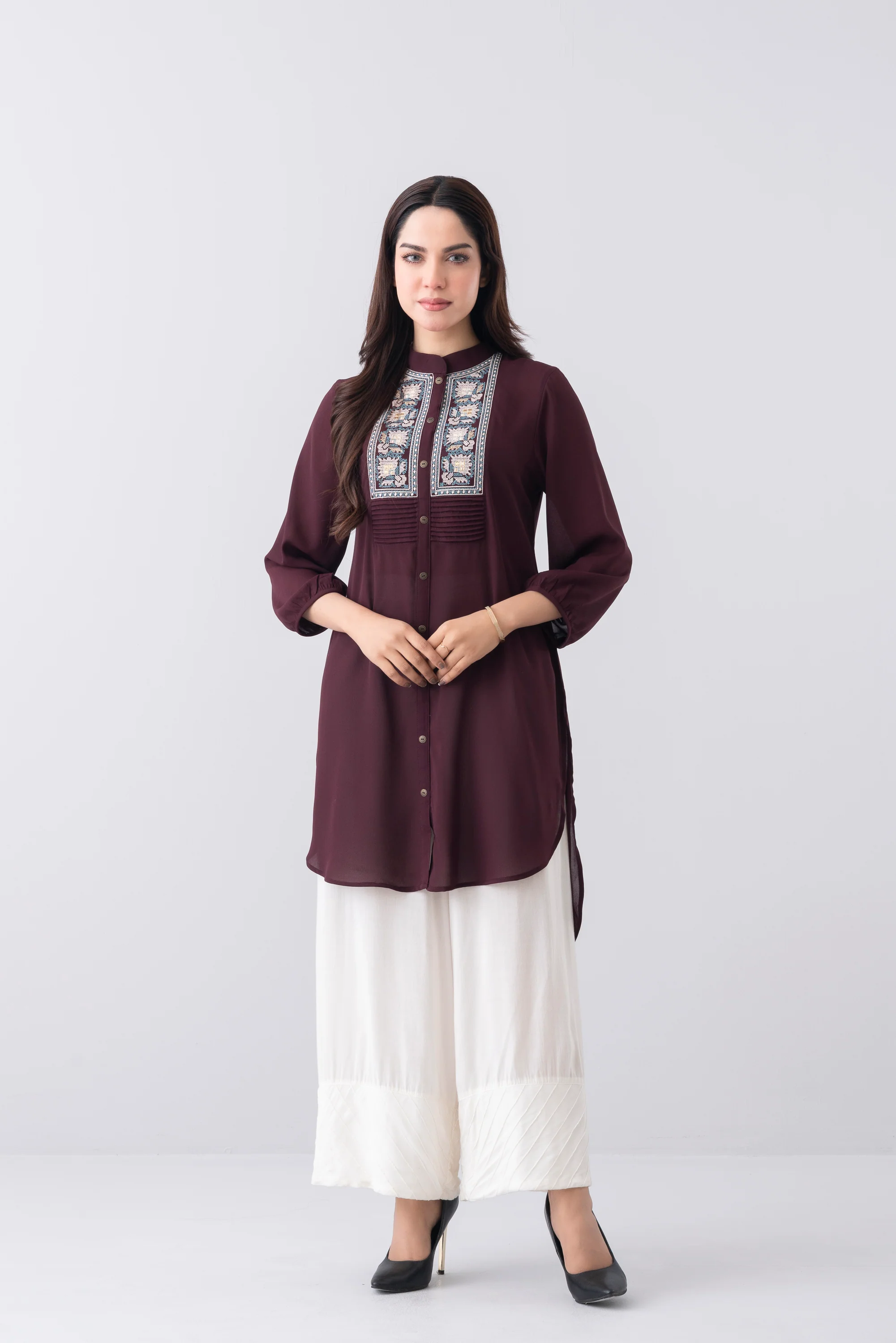 Smart Fit Embroidered Ethnic Kurti - Image 8