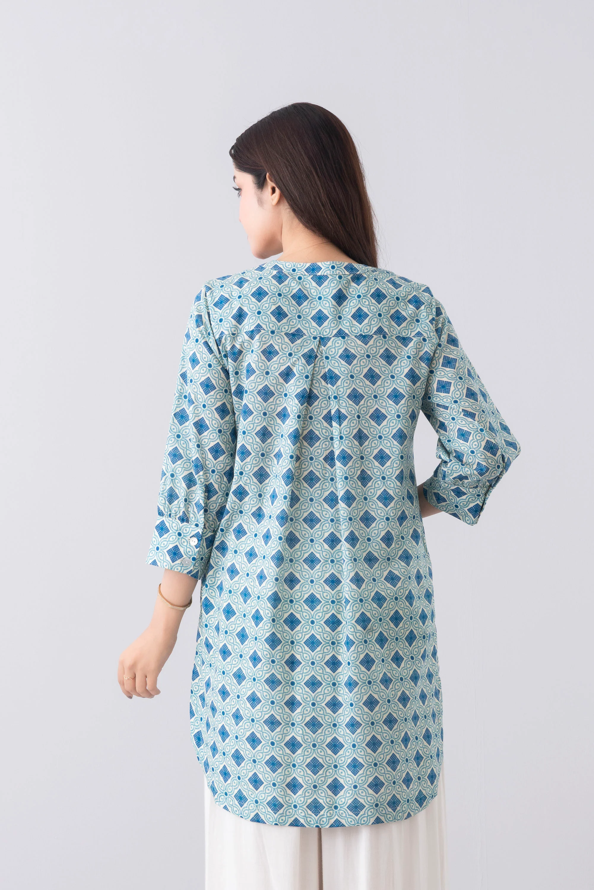 Smart Fit Embroidered Ethnic Kurti - Image 4