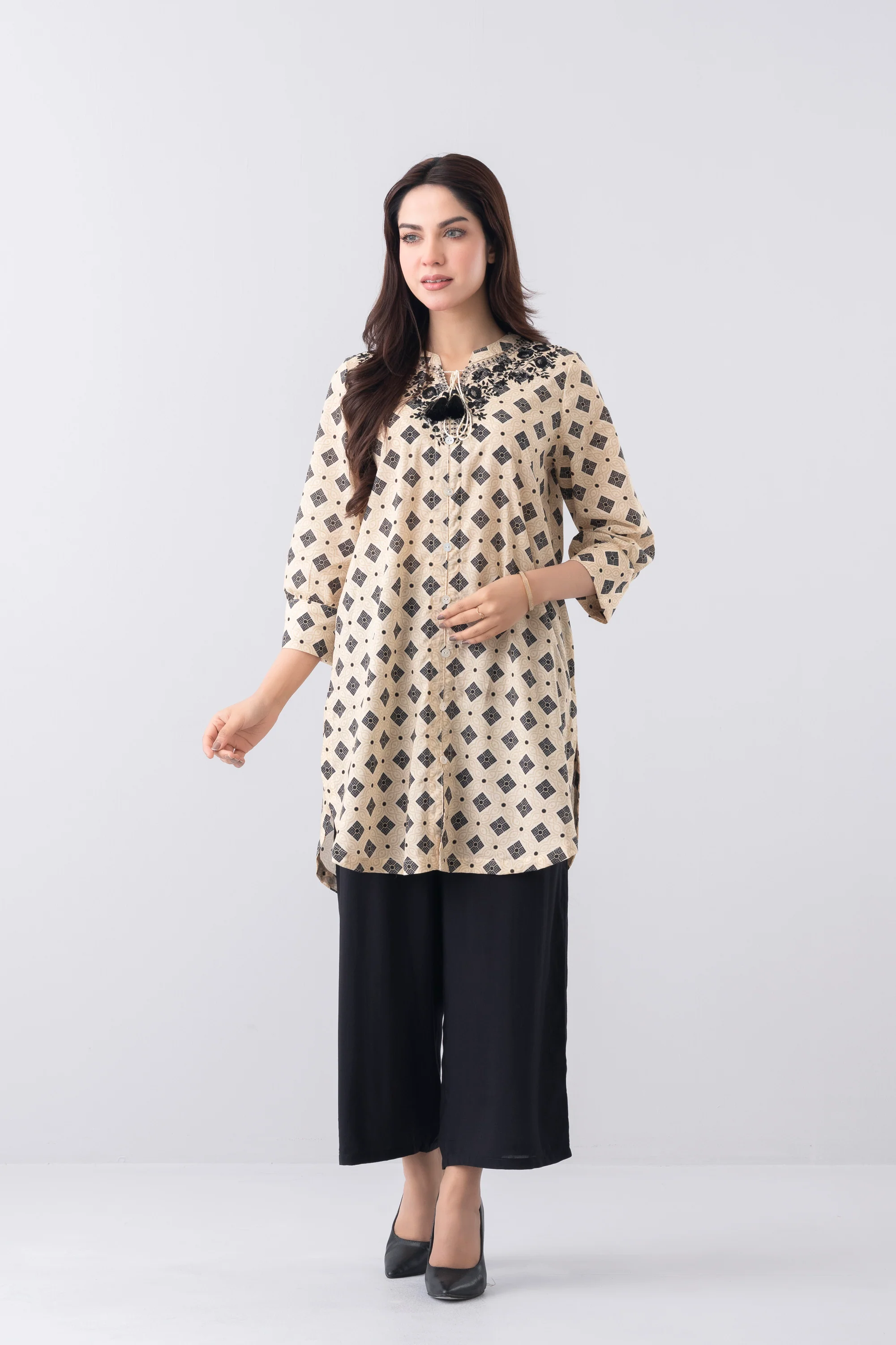 Smart Fit Embroidered Ethnic Kurti - Image 7
