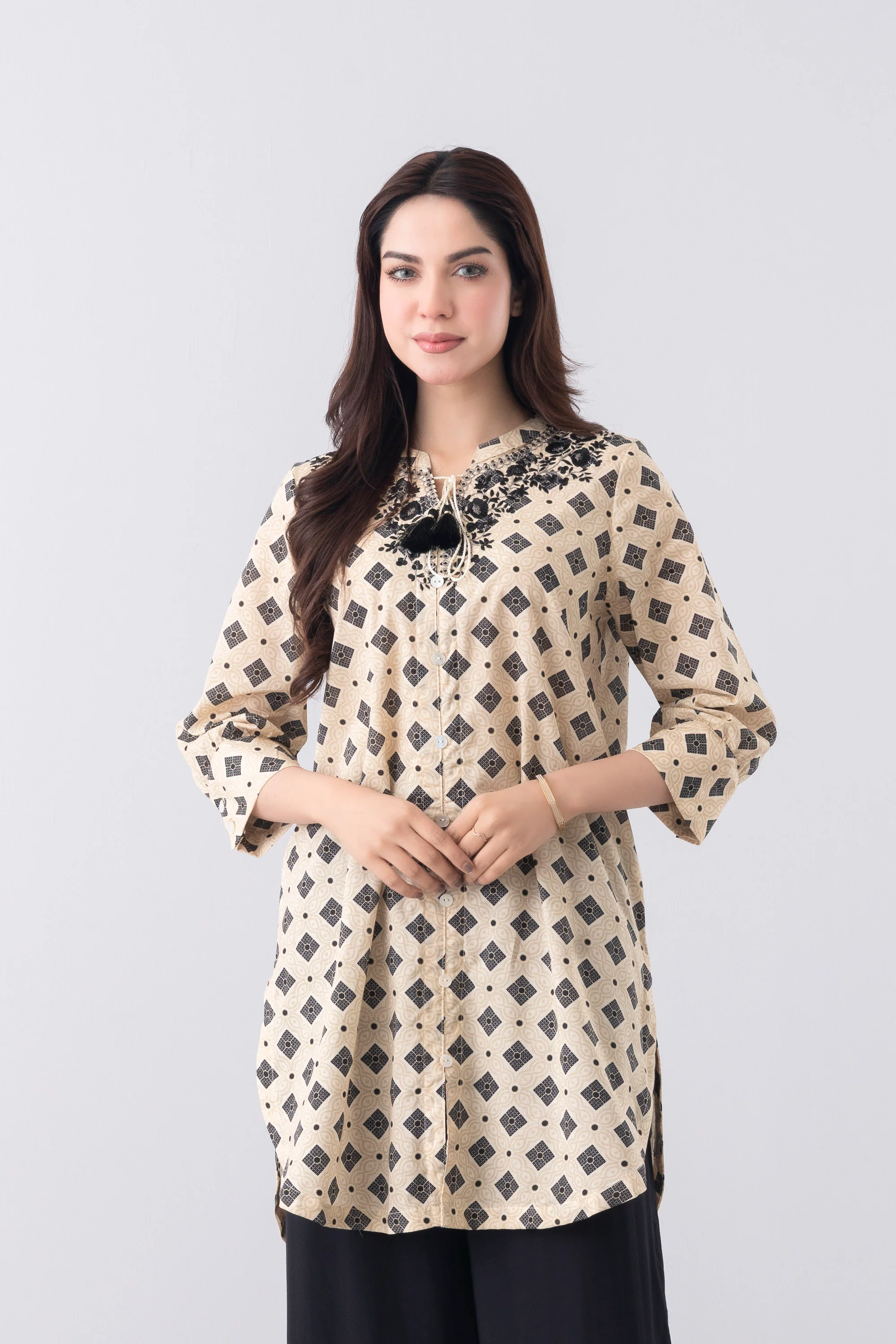 Smart Fit Embroidered Ethnic Kurti - Image 8