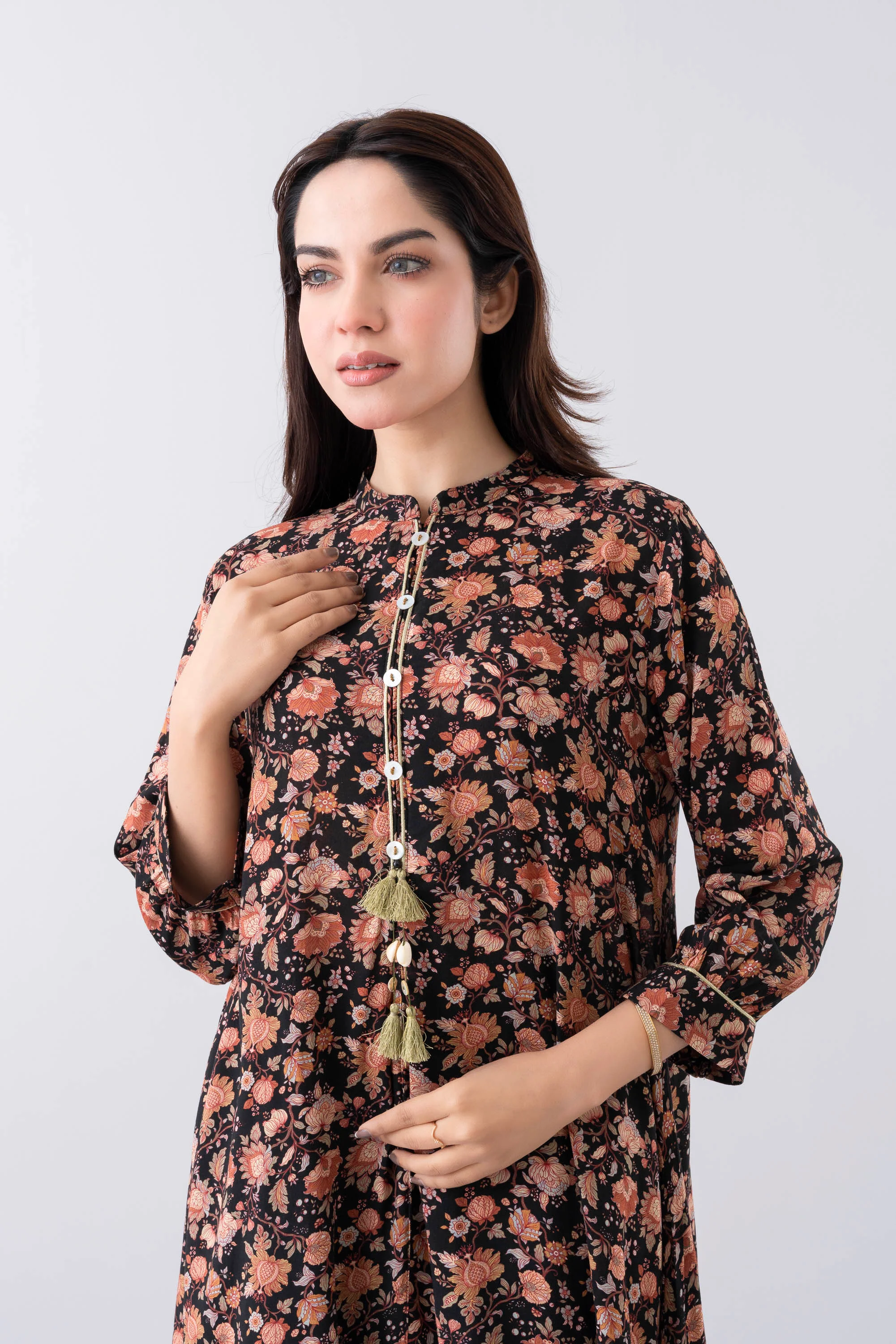 Smart Fit Printed Viscose Ethnic Kurti - Image 11