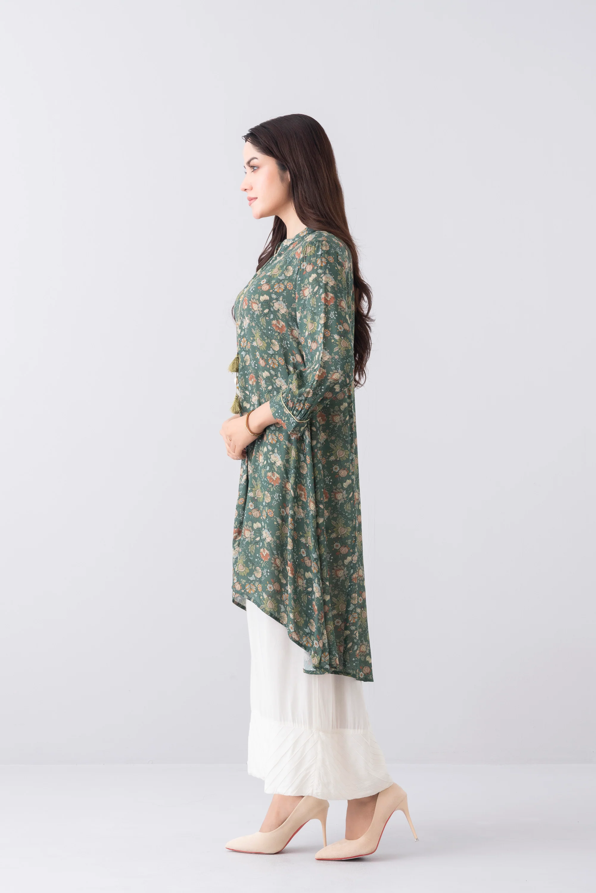 Smart Fit Printed Viscose Ethnic Kurti - Image 3