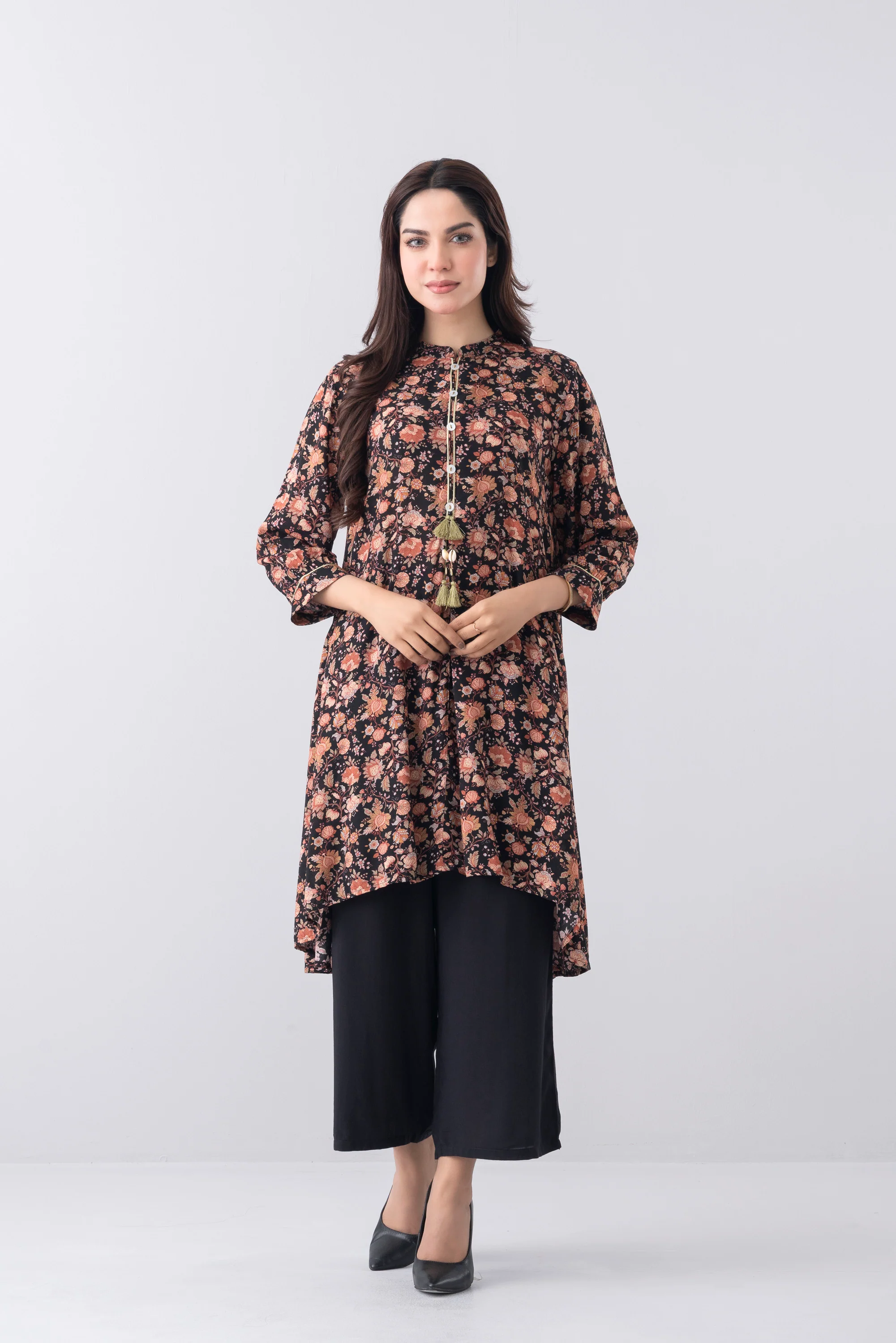 Smart Fit Printed Viscose Ethnic Kurti - Image 7