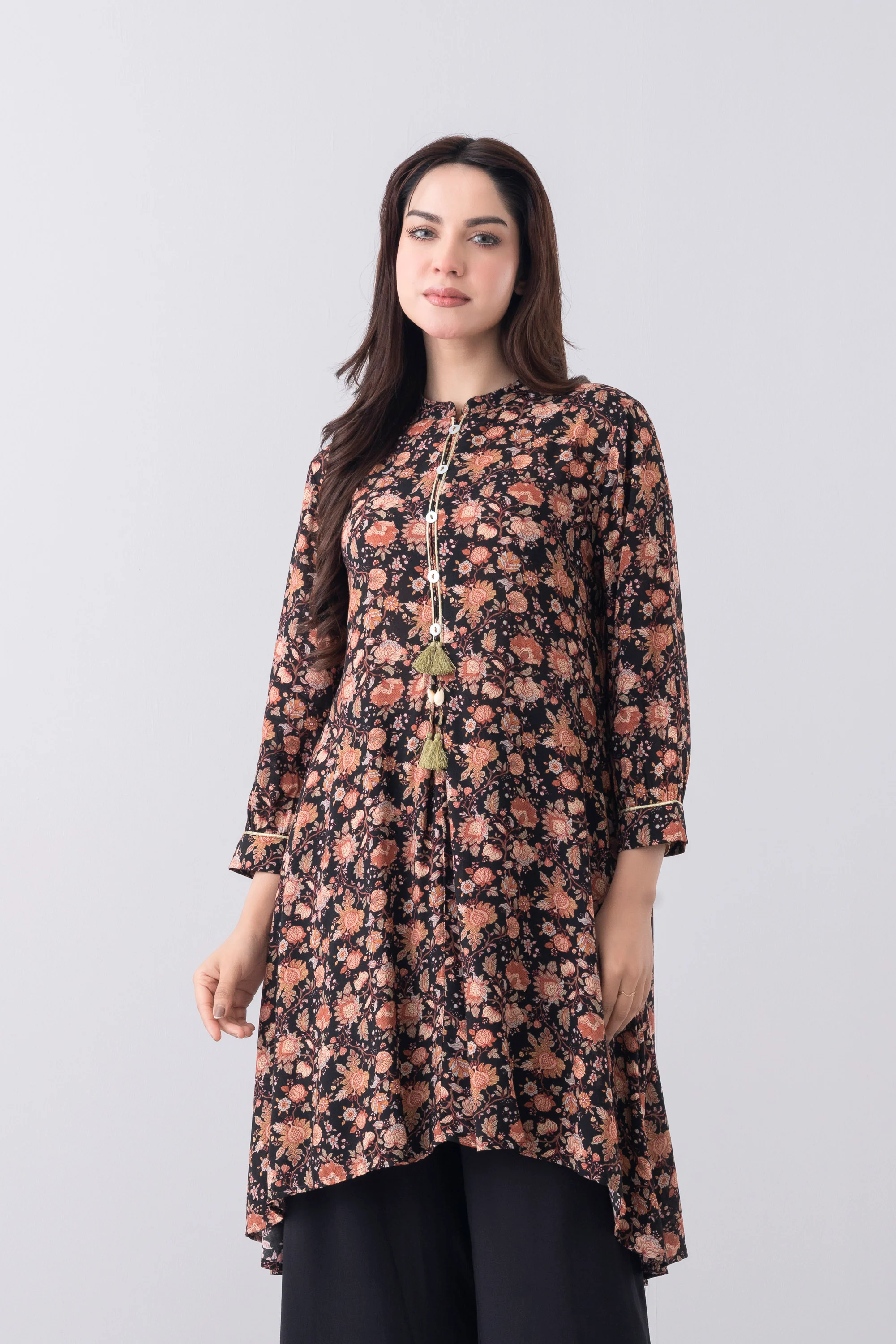 Smart Fit Printed Viscose Ethnic Kurti - Image 8