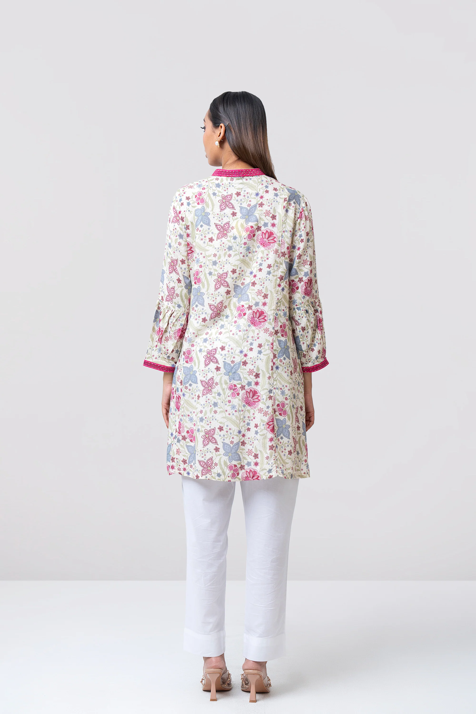 Smart Fit Printed Viscose Ethnic Kurti - Image 4