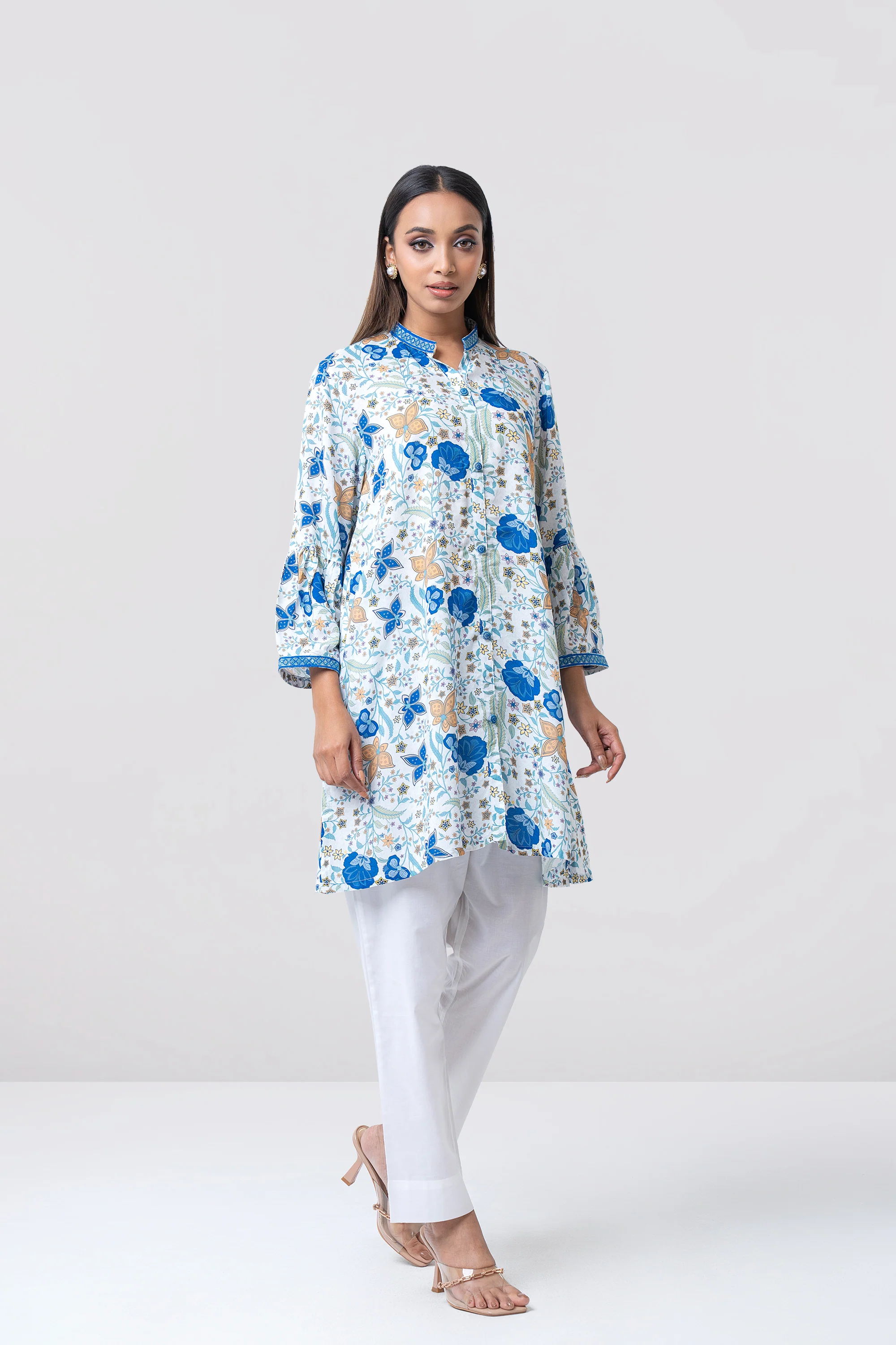 Smart Fit Printed Viscose Ethnic Kurti - Image 9