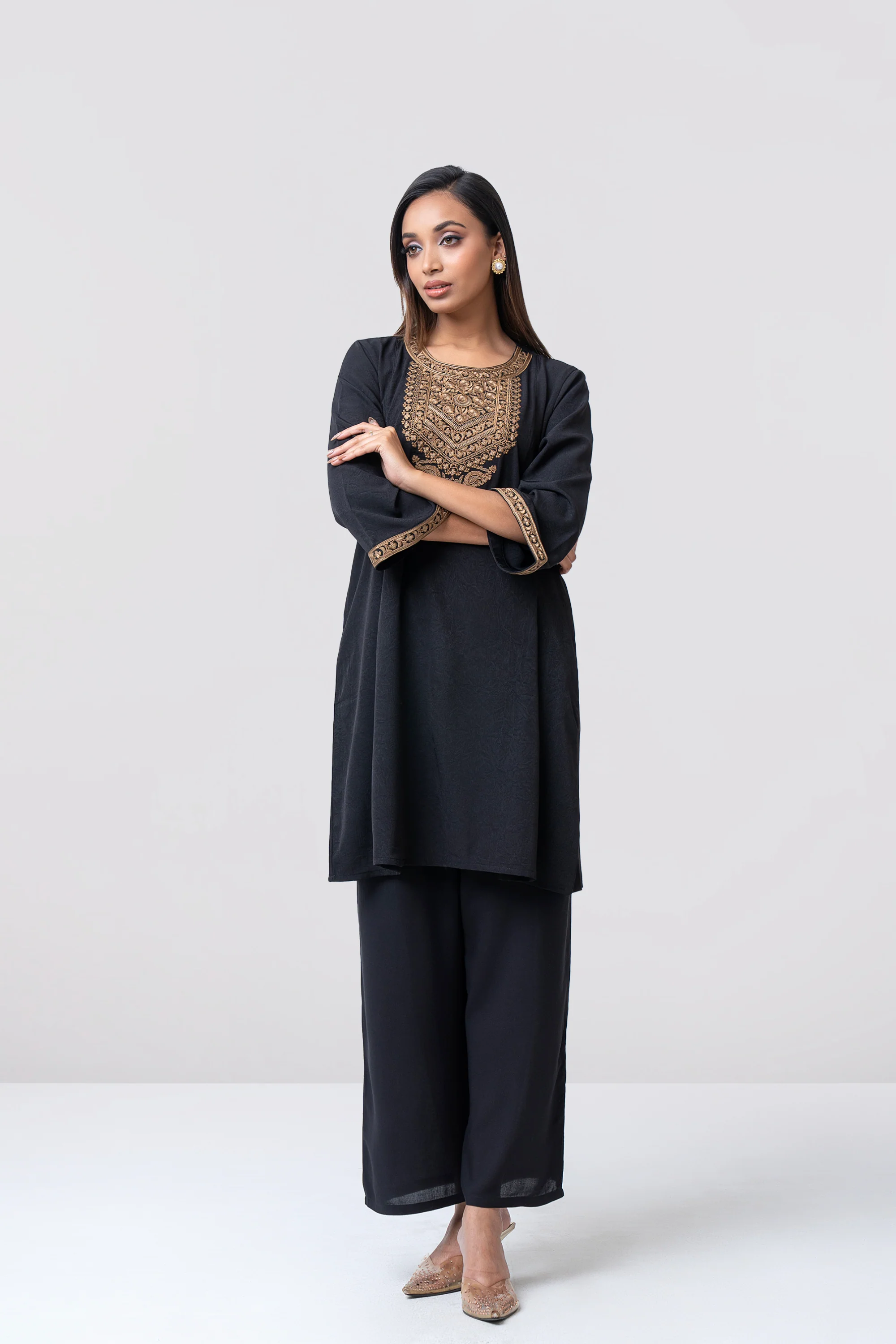 Smart Fit Embroidered Ethnic Kurti - Image 2