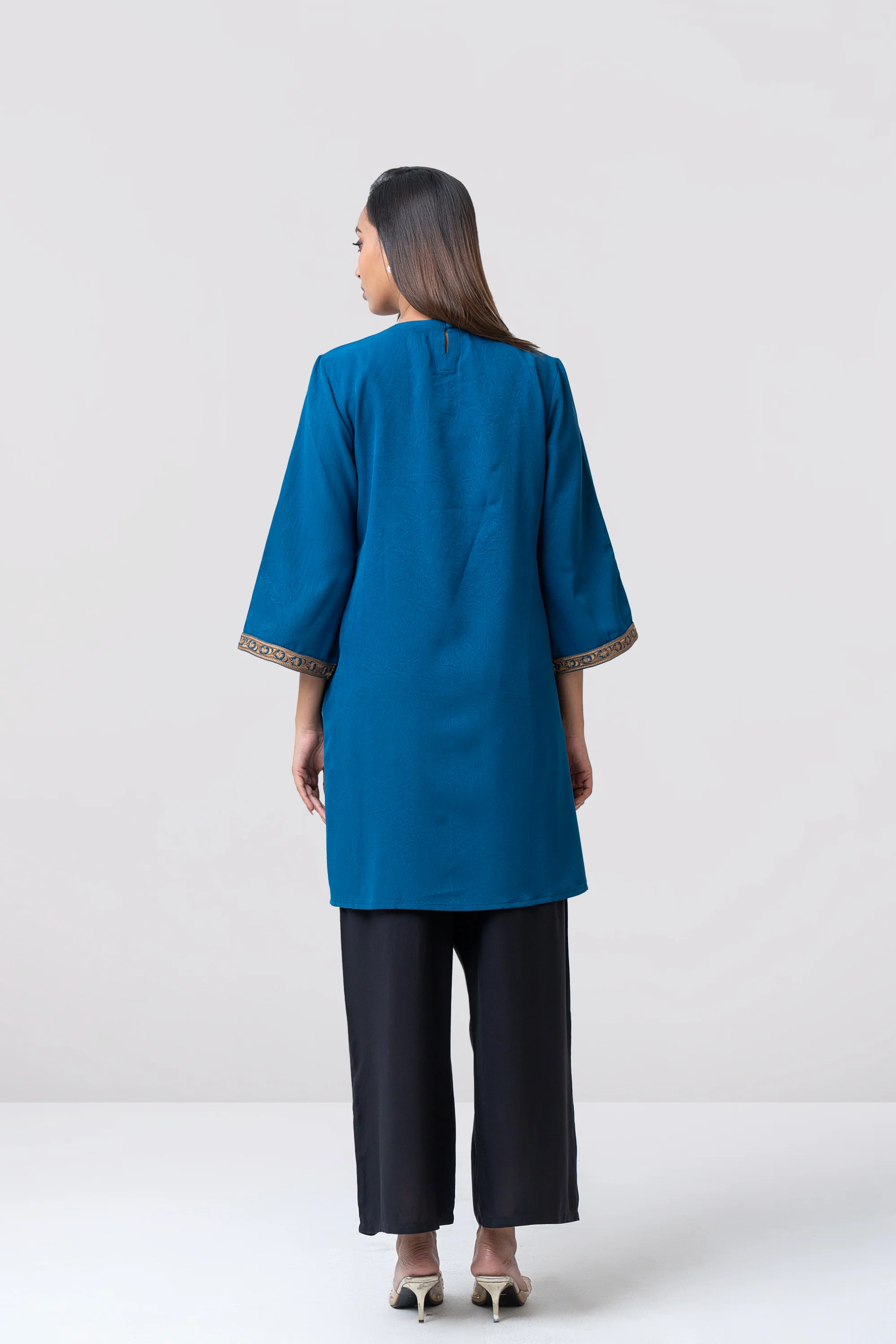 Smart Fit Embroidered Ethnic Kurti - Image 9