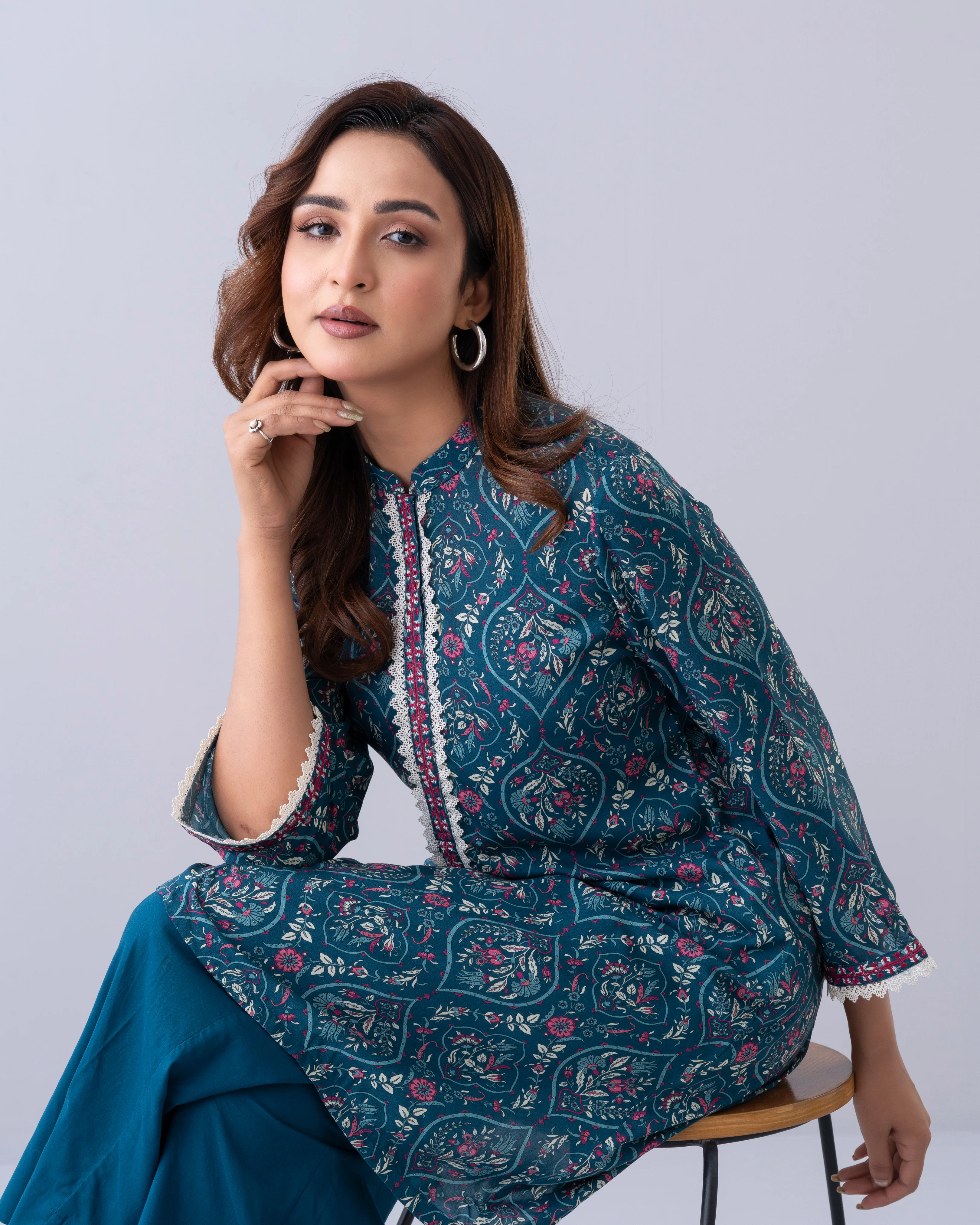 Smart Fit Printed Ethnic Kurti - Image 8