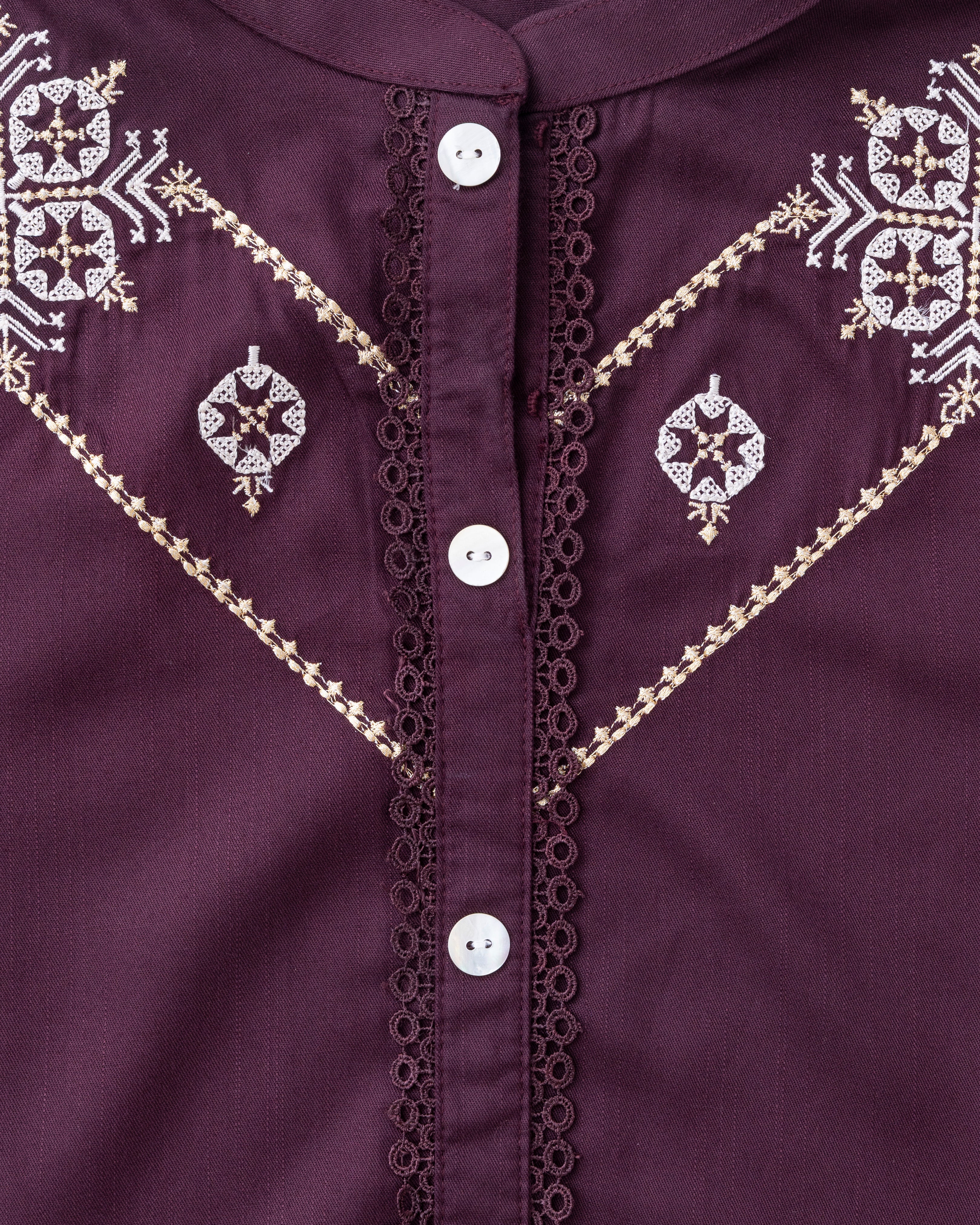 Relaxed Fit Embroidered Ethnic Kurti - Image 13