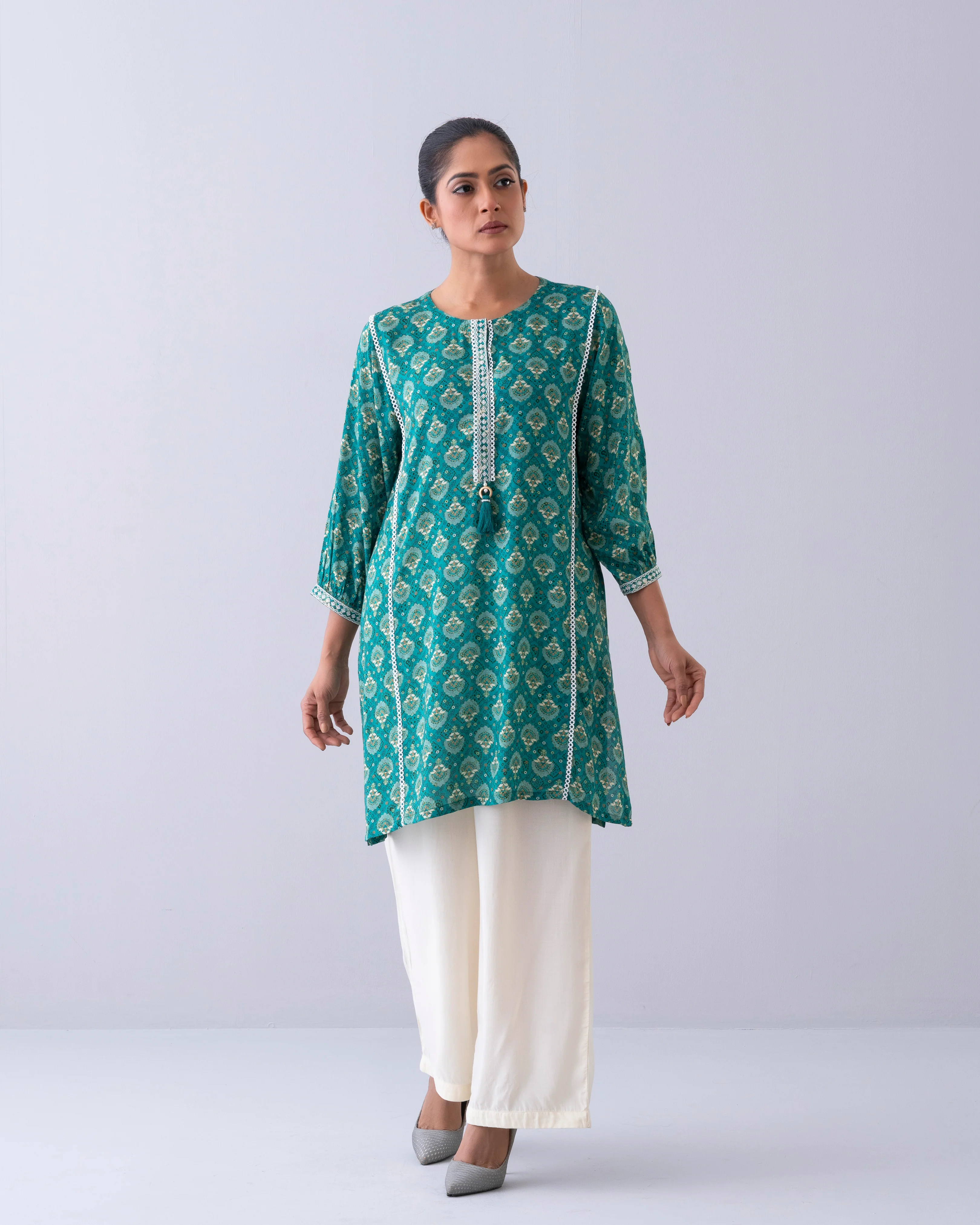Relaxed Fit Printed Ethnic Kurti - Image 8