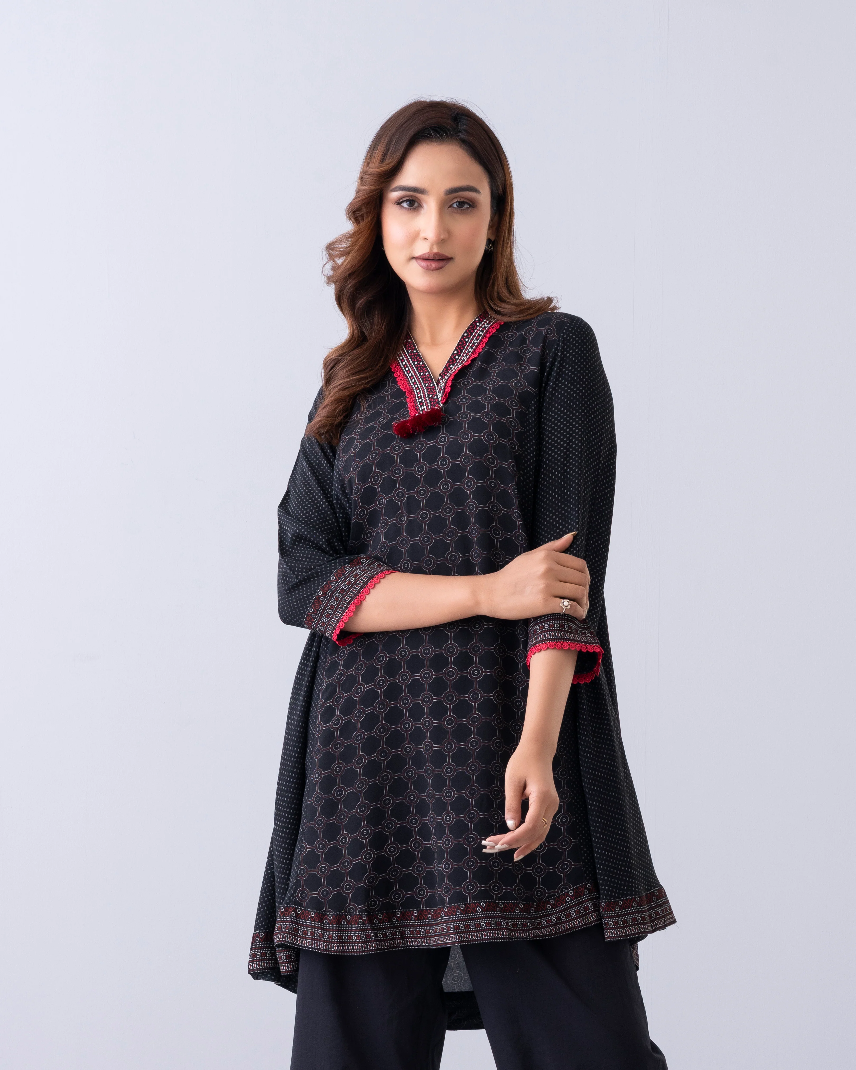 Relaxed Fit Printed Ethnic Kurti - Image 2