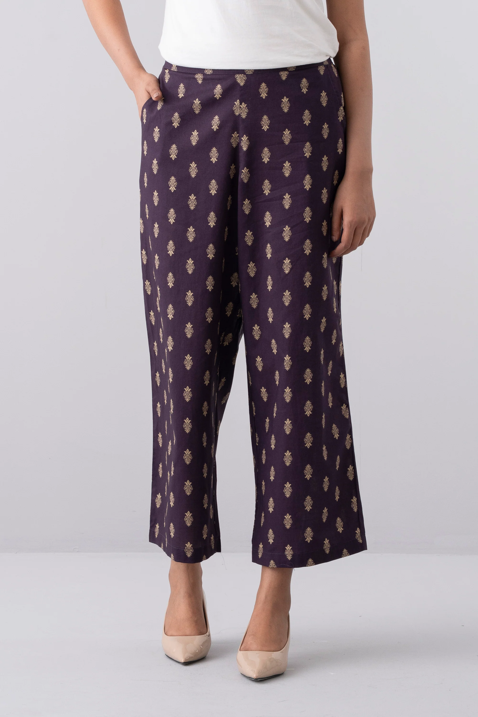 Relaxed Fit Ethnic Pants