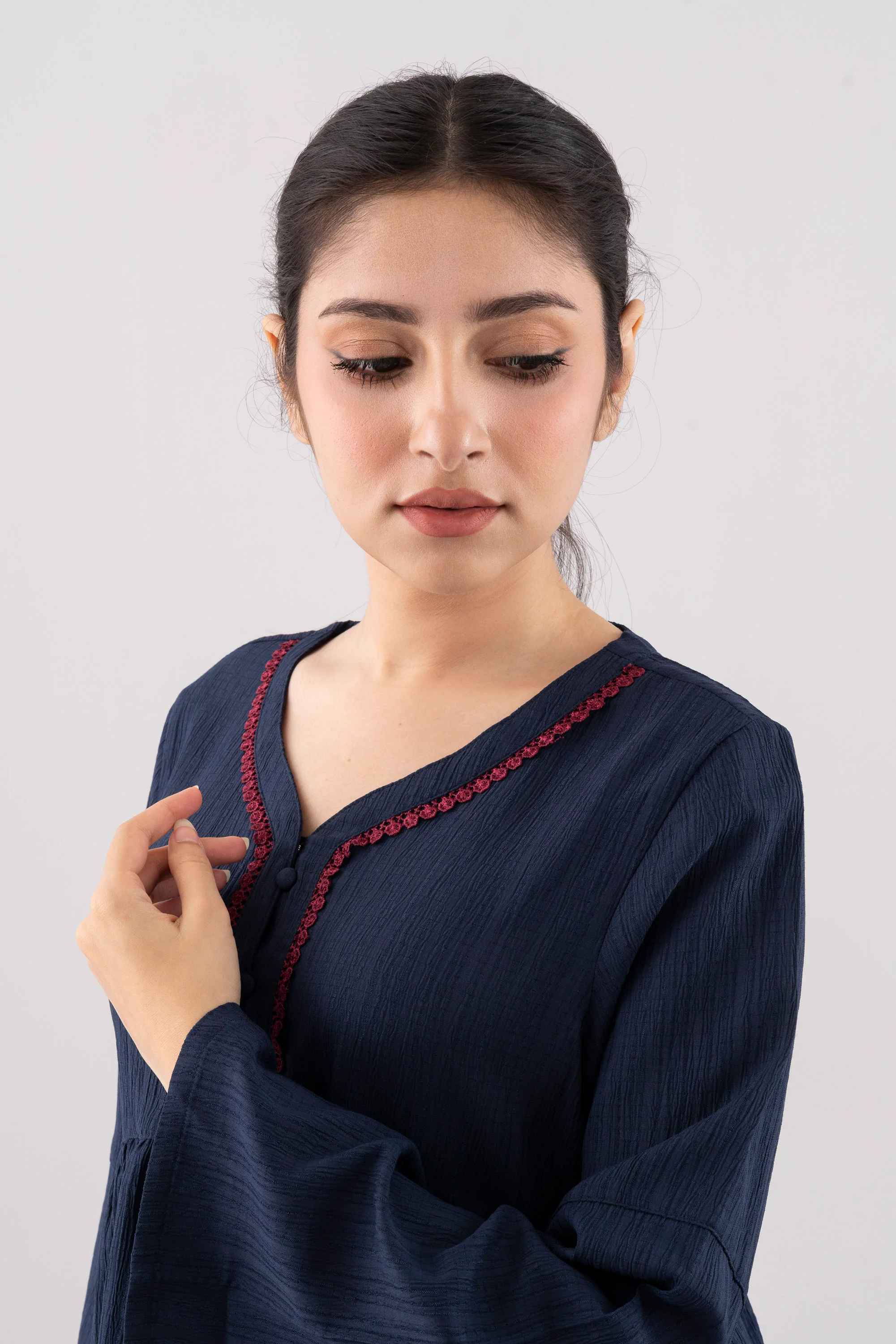 Relaxed Fit Evening Fashion Top with Bell Sleeves - Image 5