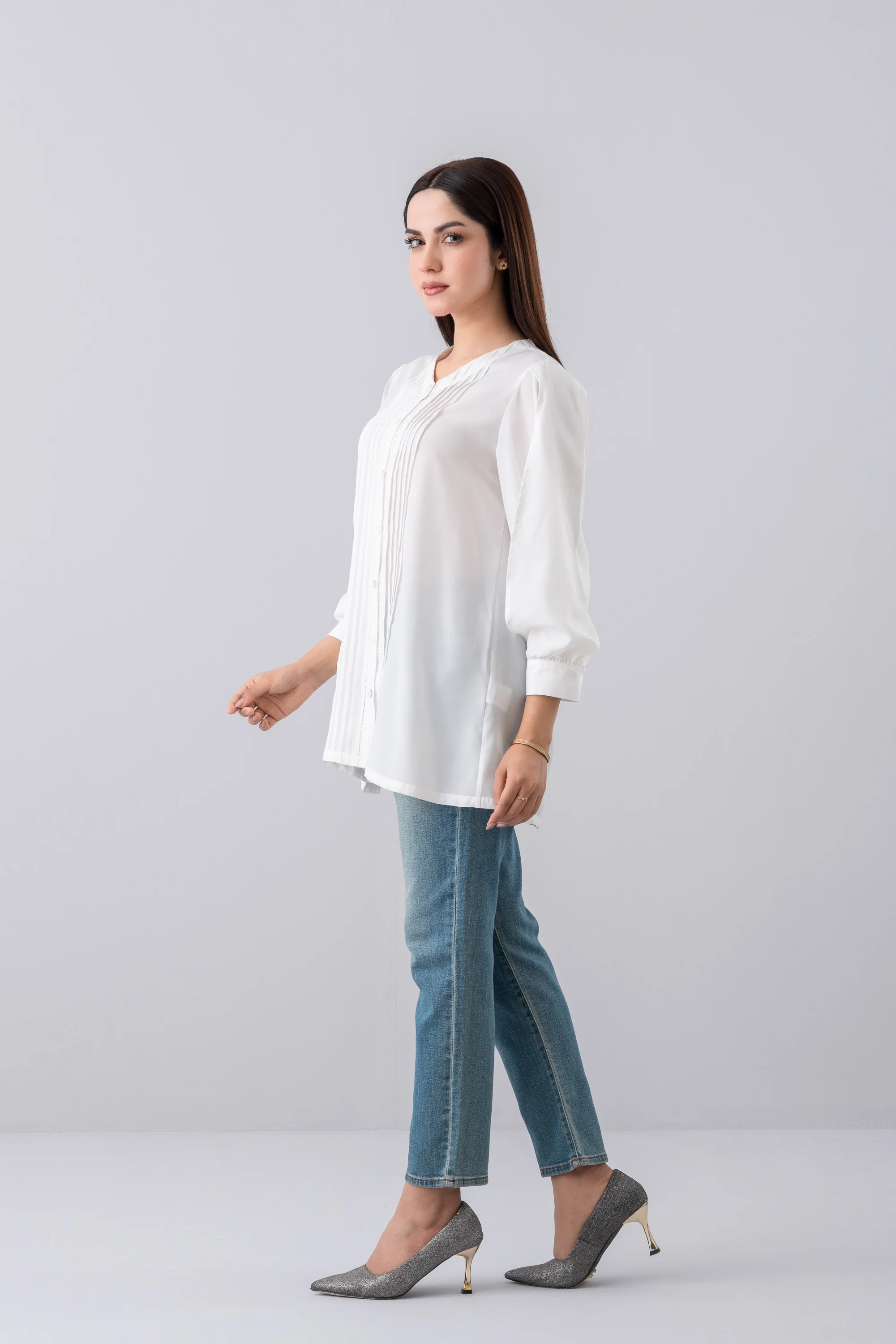 Relaxed Fit Georgette Fashion Top - Image 2