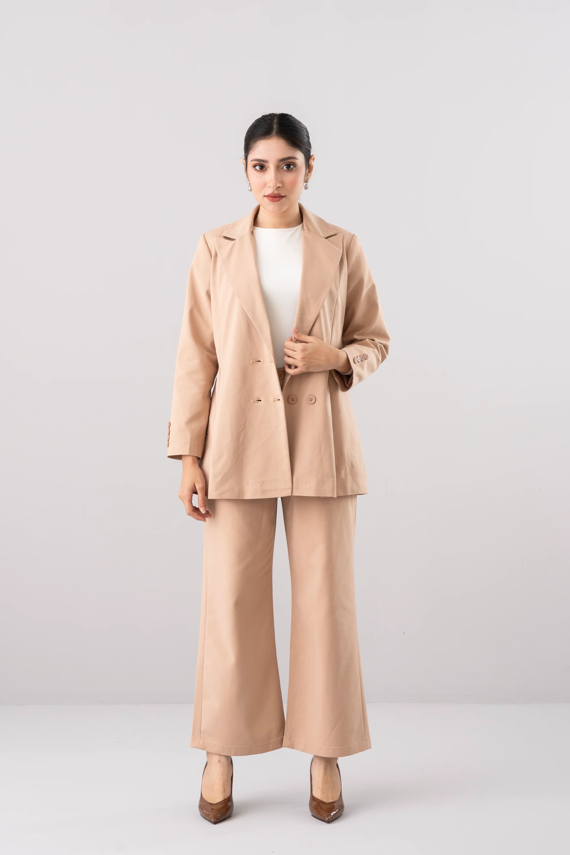 Straight Fit Semi-Formal Twill Pants - Image 2