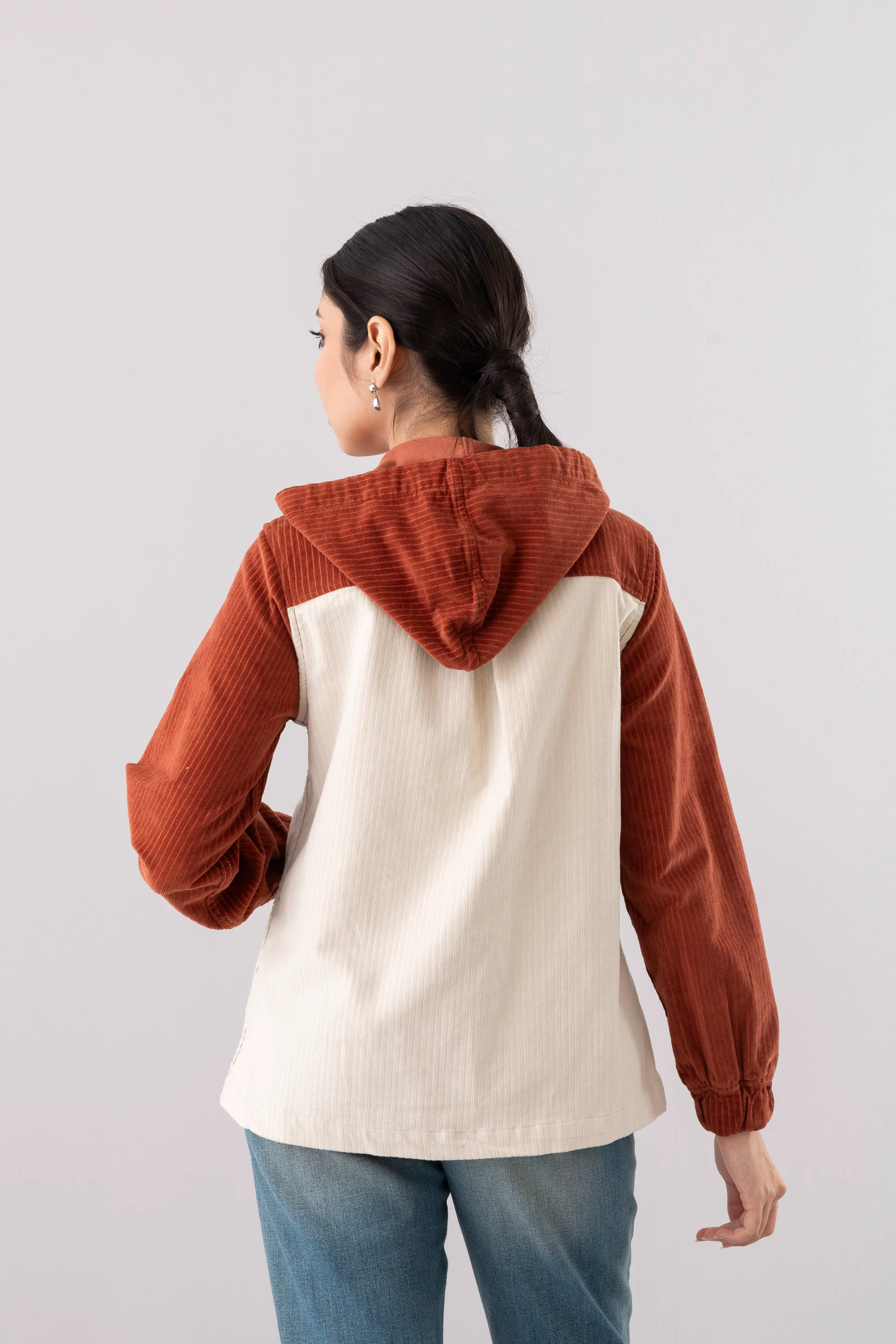 Regular Fit Woven Hoodie - Image 4