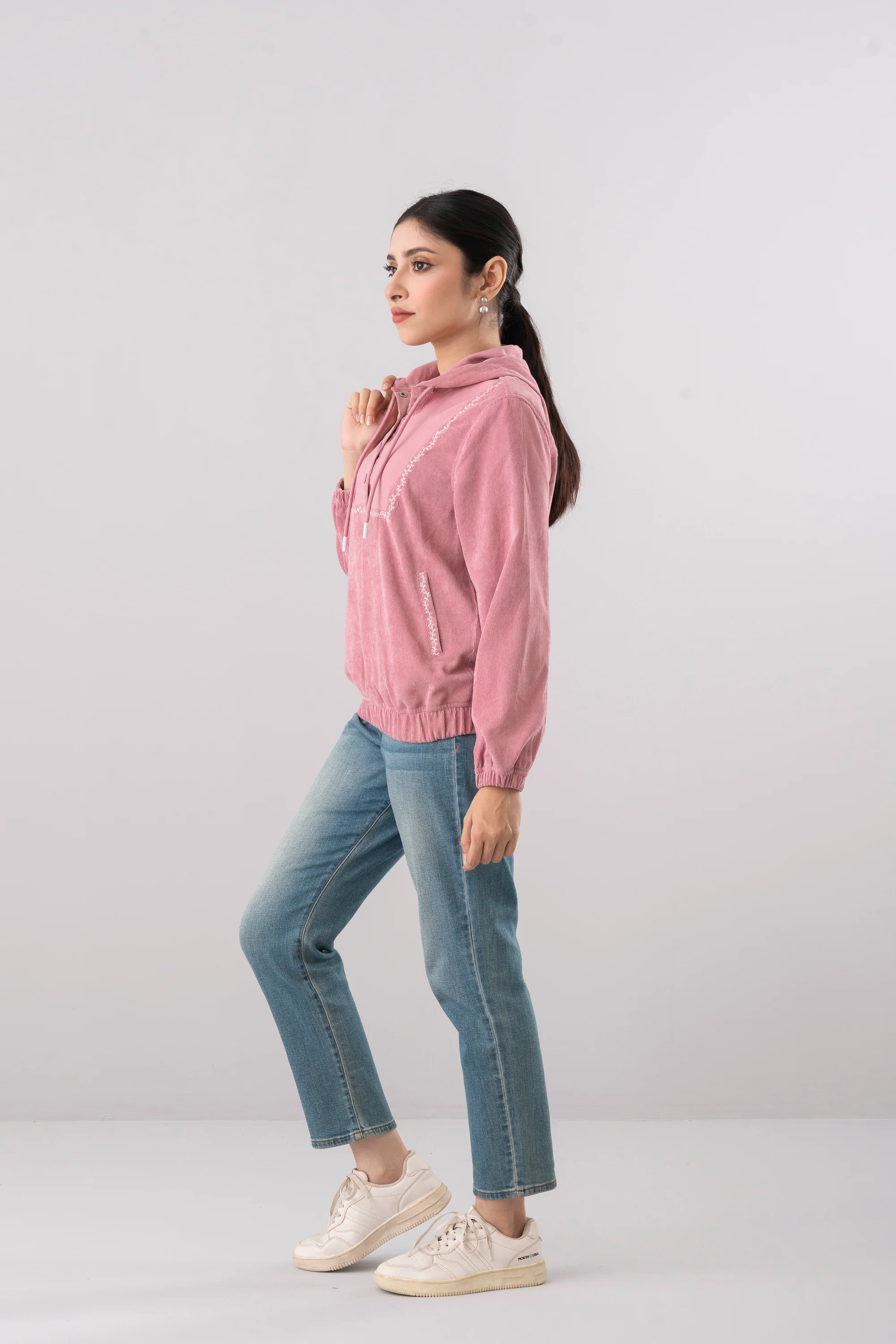 Regular Fit Embroidered Hoodie - Image 3