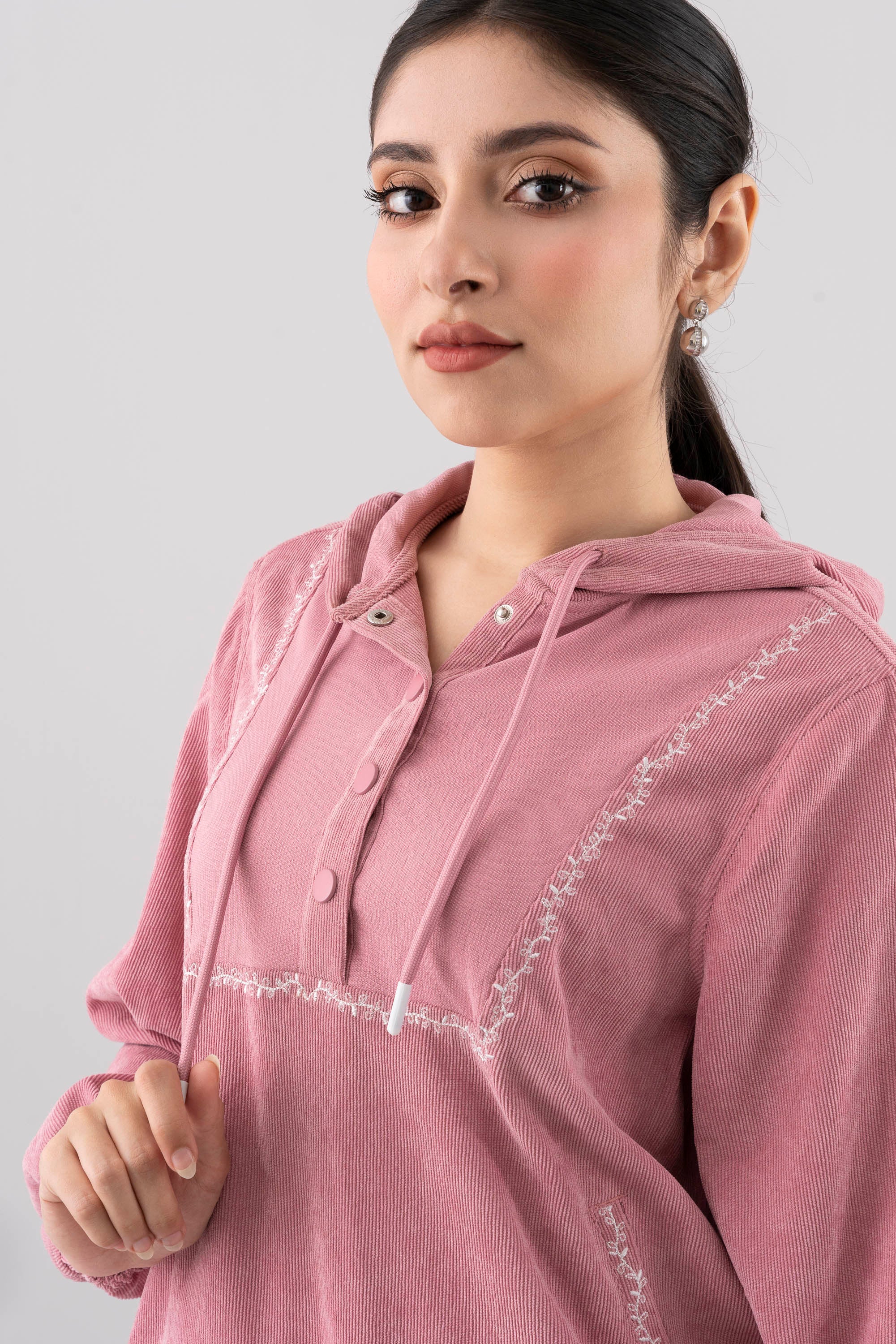 Regular Fit Embroidered Hoodie - Image 5