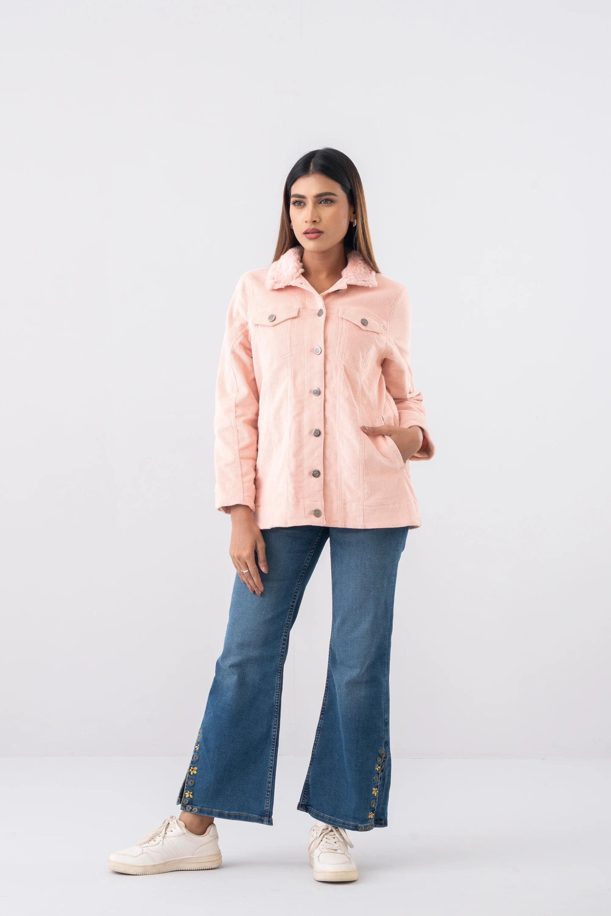 Regular Fit Corduroy Jacket