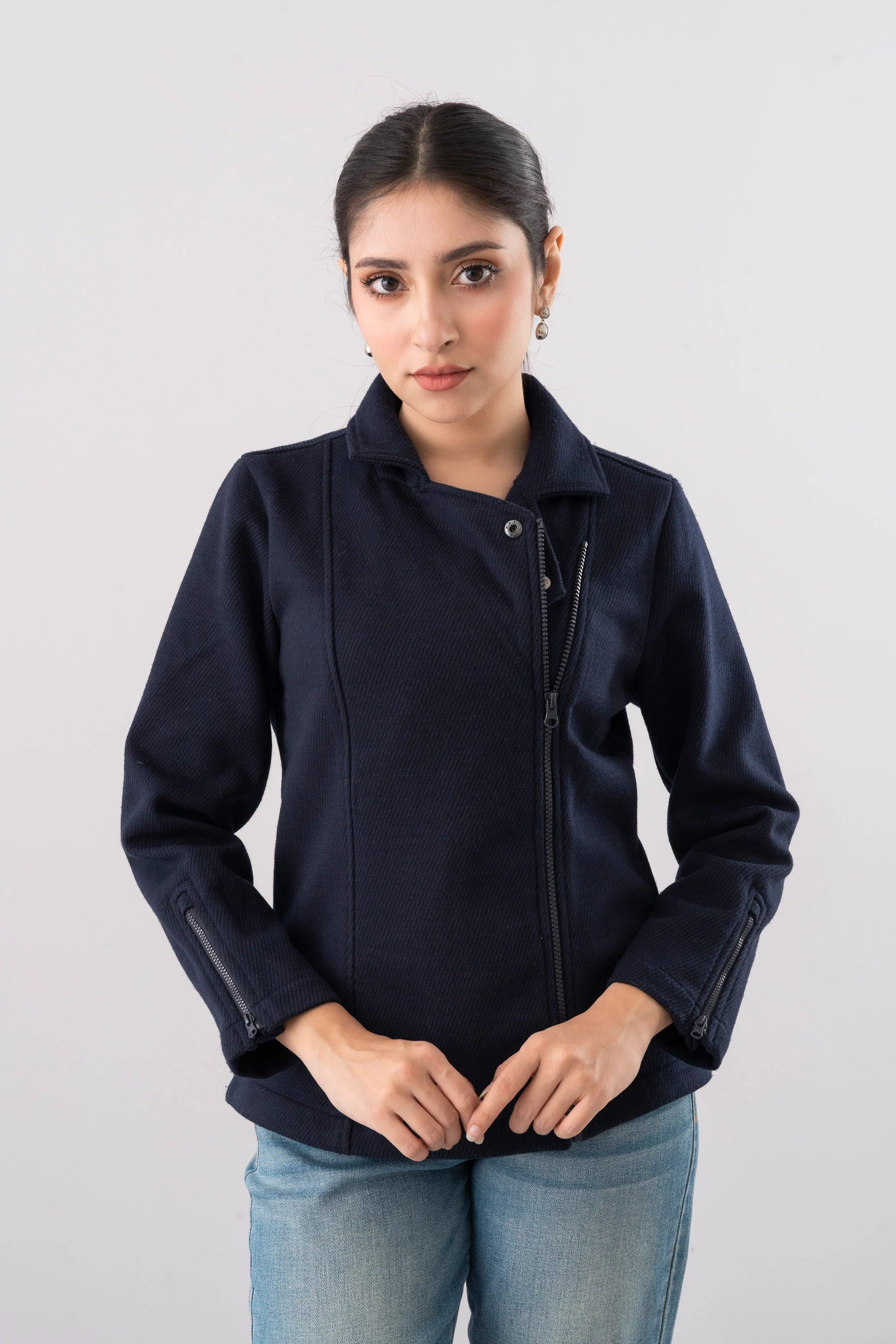 Regular Fit Double-Breasted Twill Jacket - Image 2