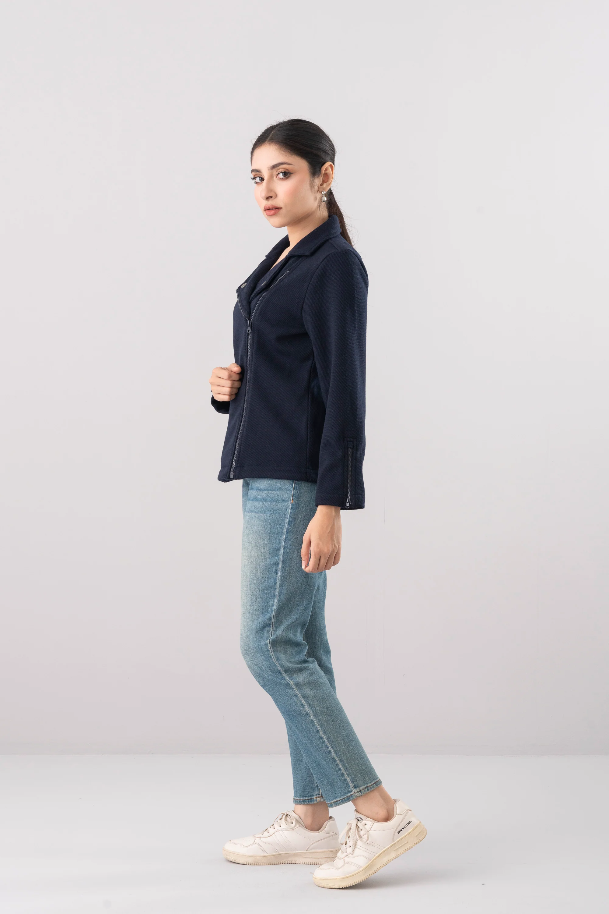 Regular Fit Double-Breasted Twill Jacket - Image 3