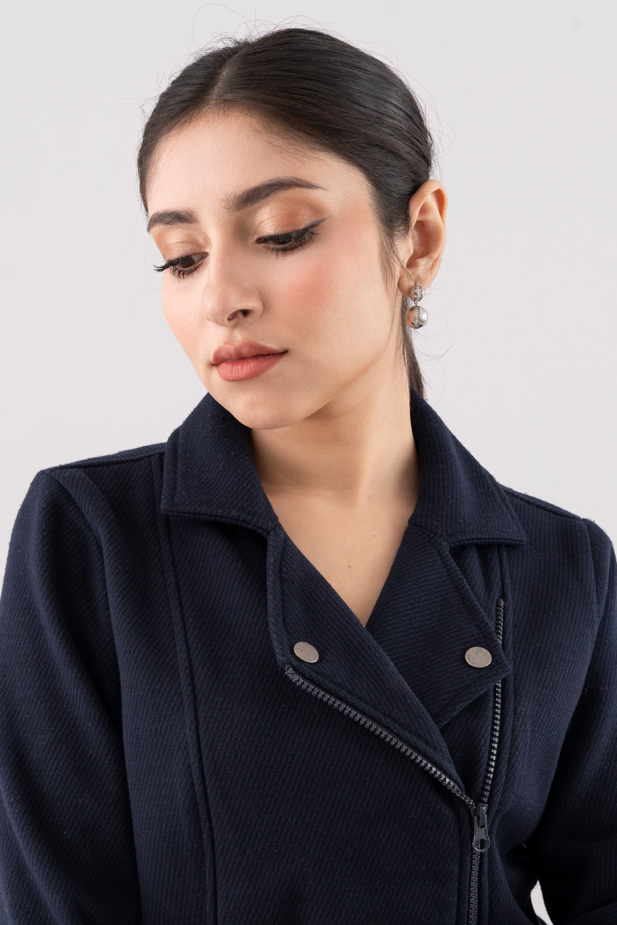 Regular Fit Double-Breasted Twill Jacket - Image 5