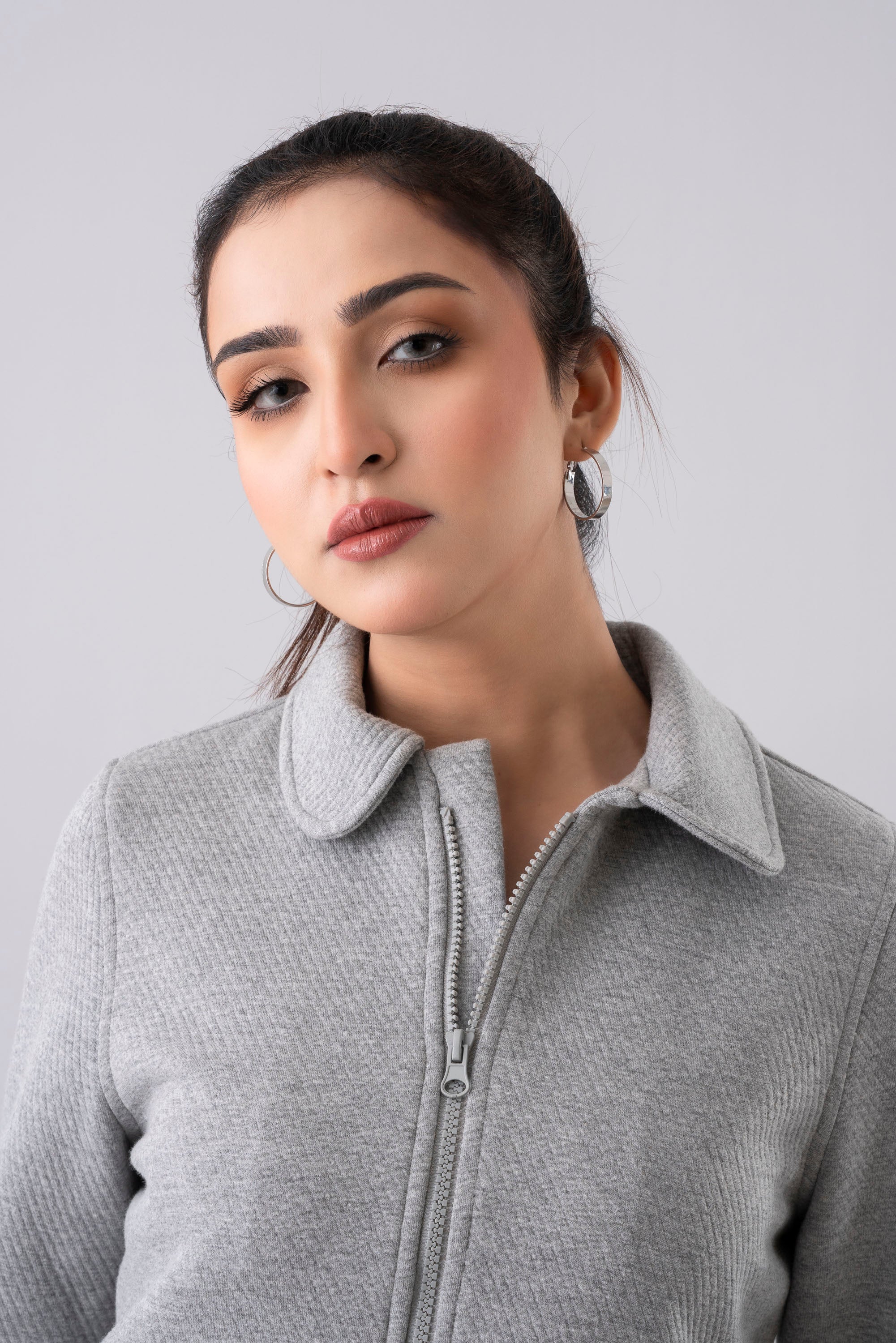 Regular Fit Mid-Length Knit Shacket - Image 5