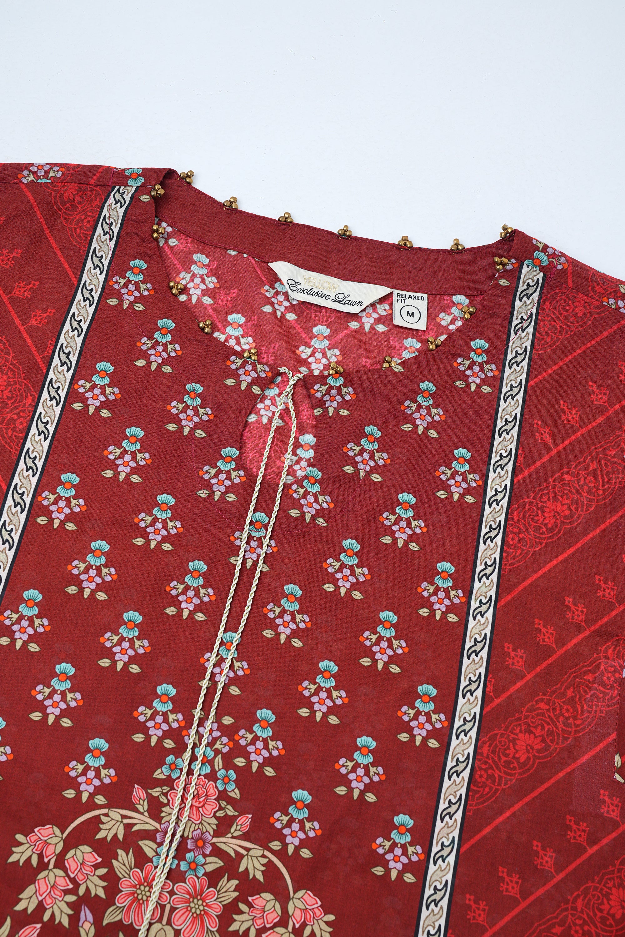 Relaxed Fit Printed Lawn Kurta - Image 13