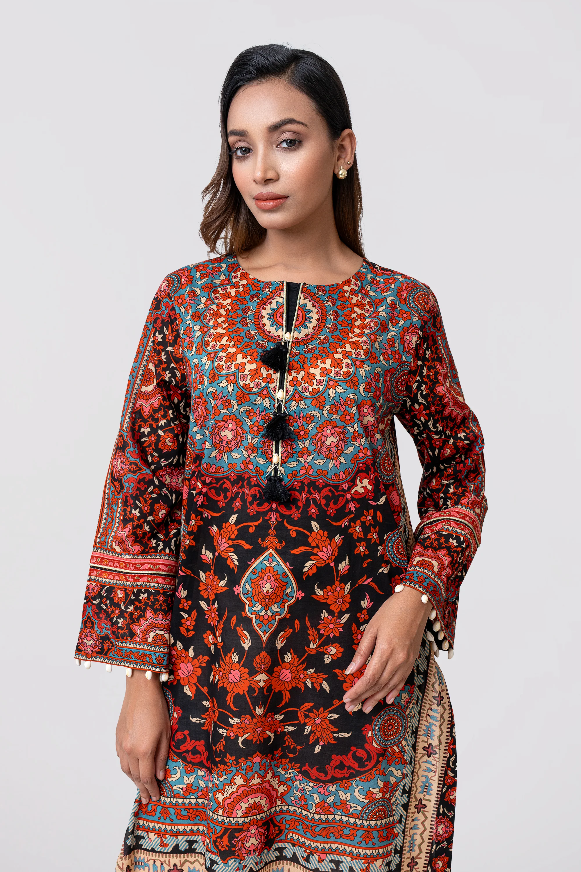 Smart Fit Printed Lawn Kurta - Image 2