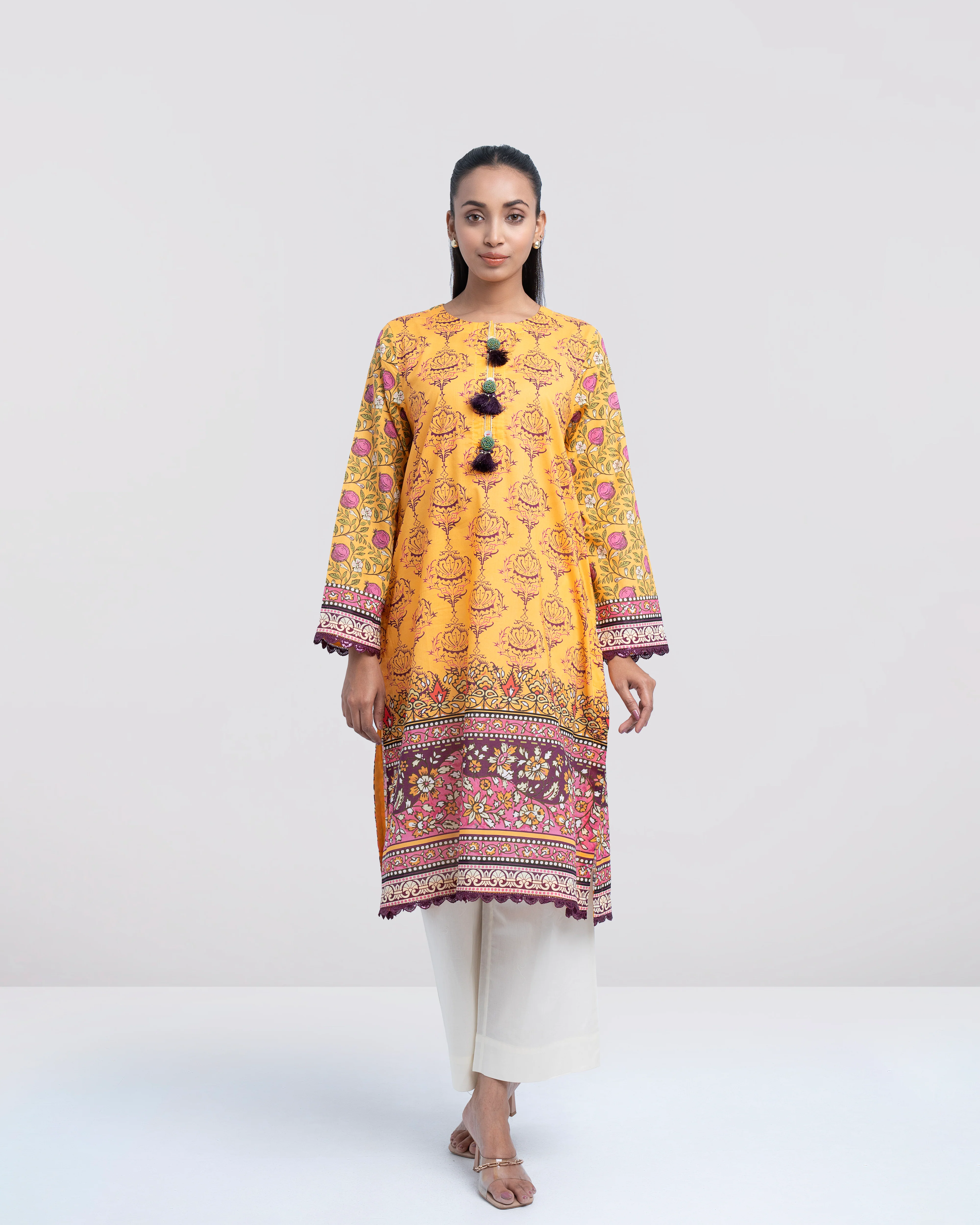 Smart Fit Printed One-Piece Lawn Kurta - Image 2