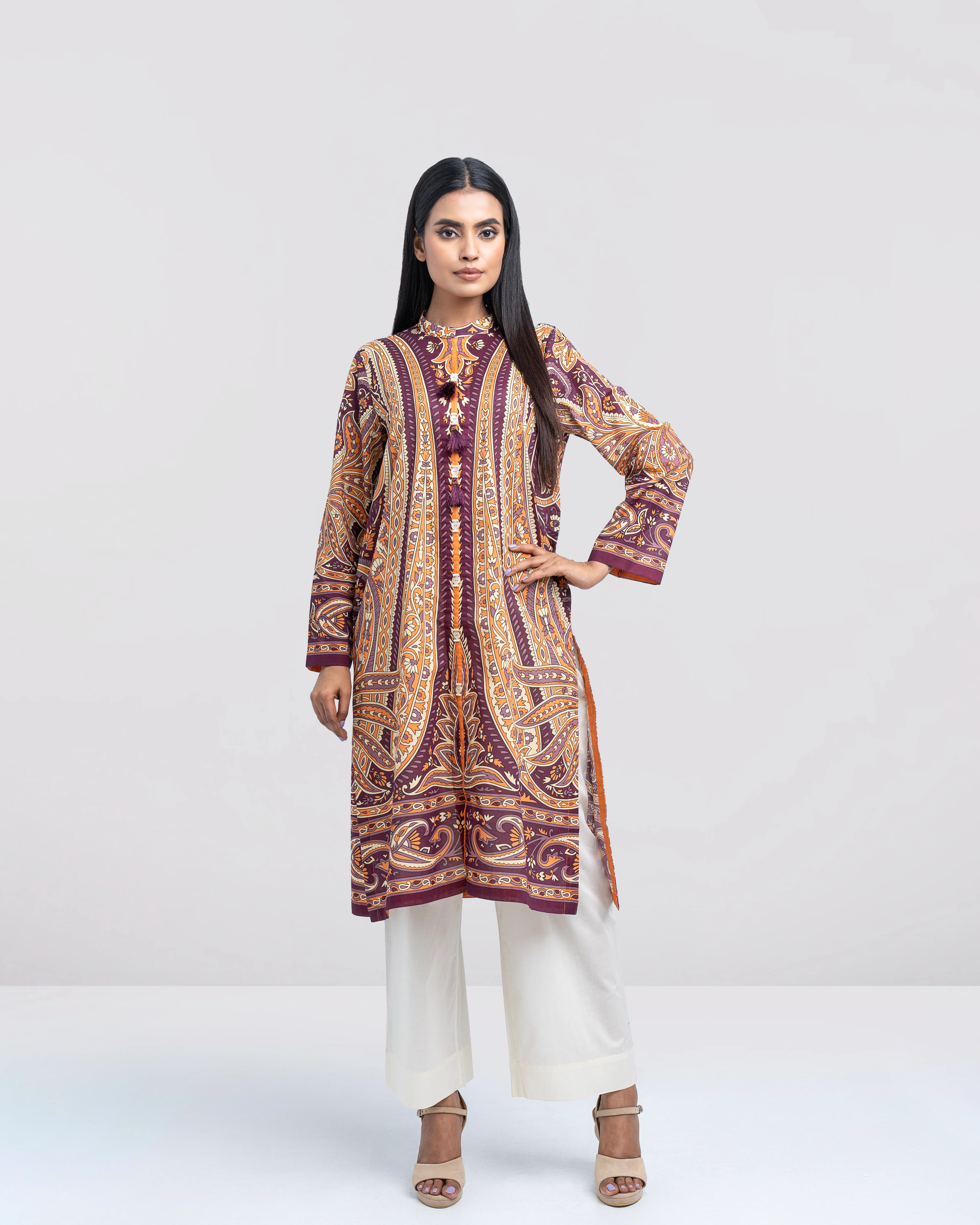 Smart Fit Printed One-Piece Lawn Kurta - Image 3