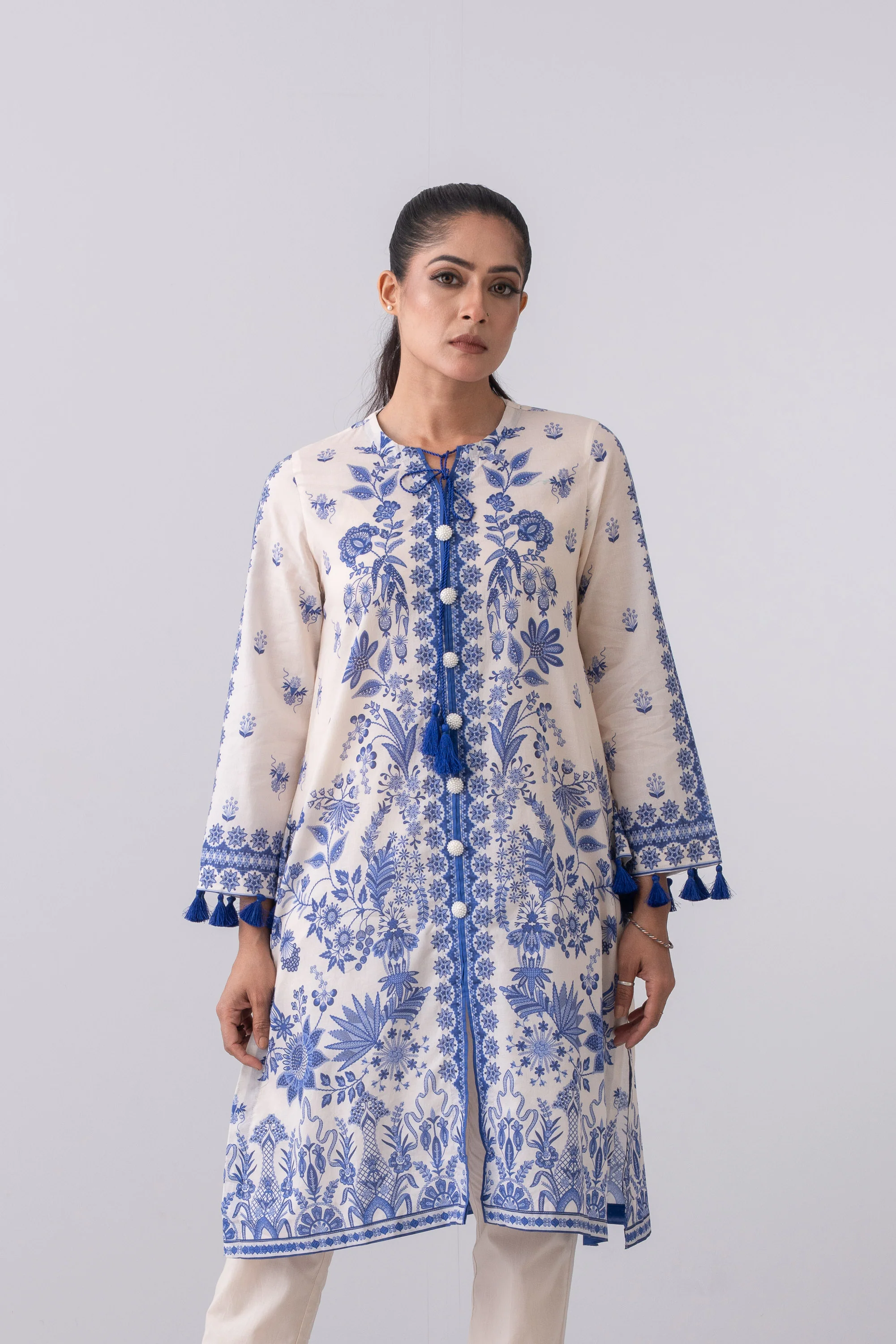 Digital Printed One Piece Lawn Kurta - Image 2