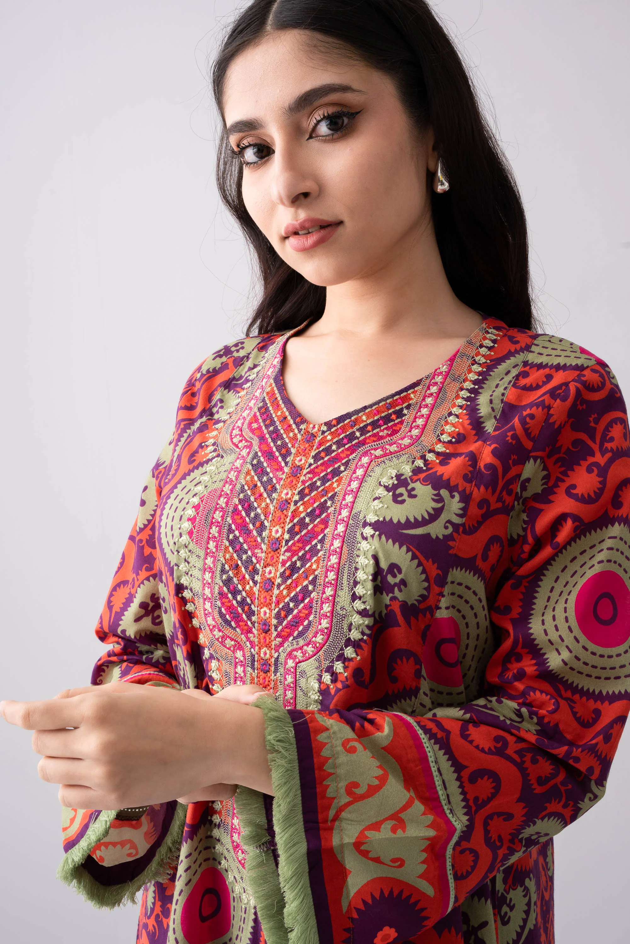 Digital Printed One Piece Lawn Kurti - Image 11
