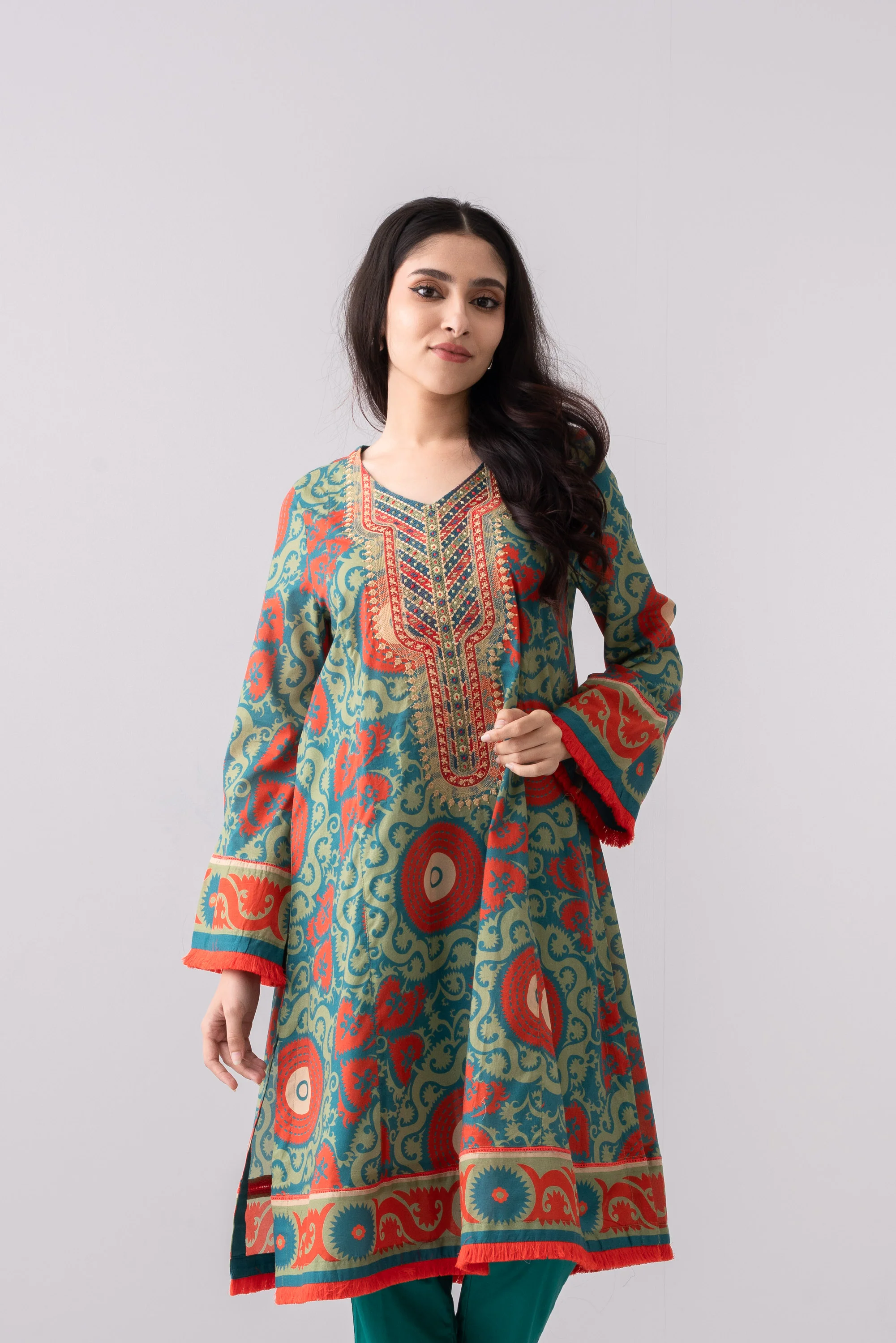 Digital Printed One Piece Lawn Kurti - Image 2