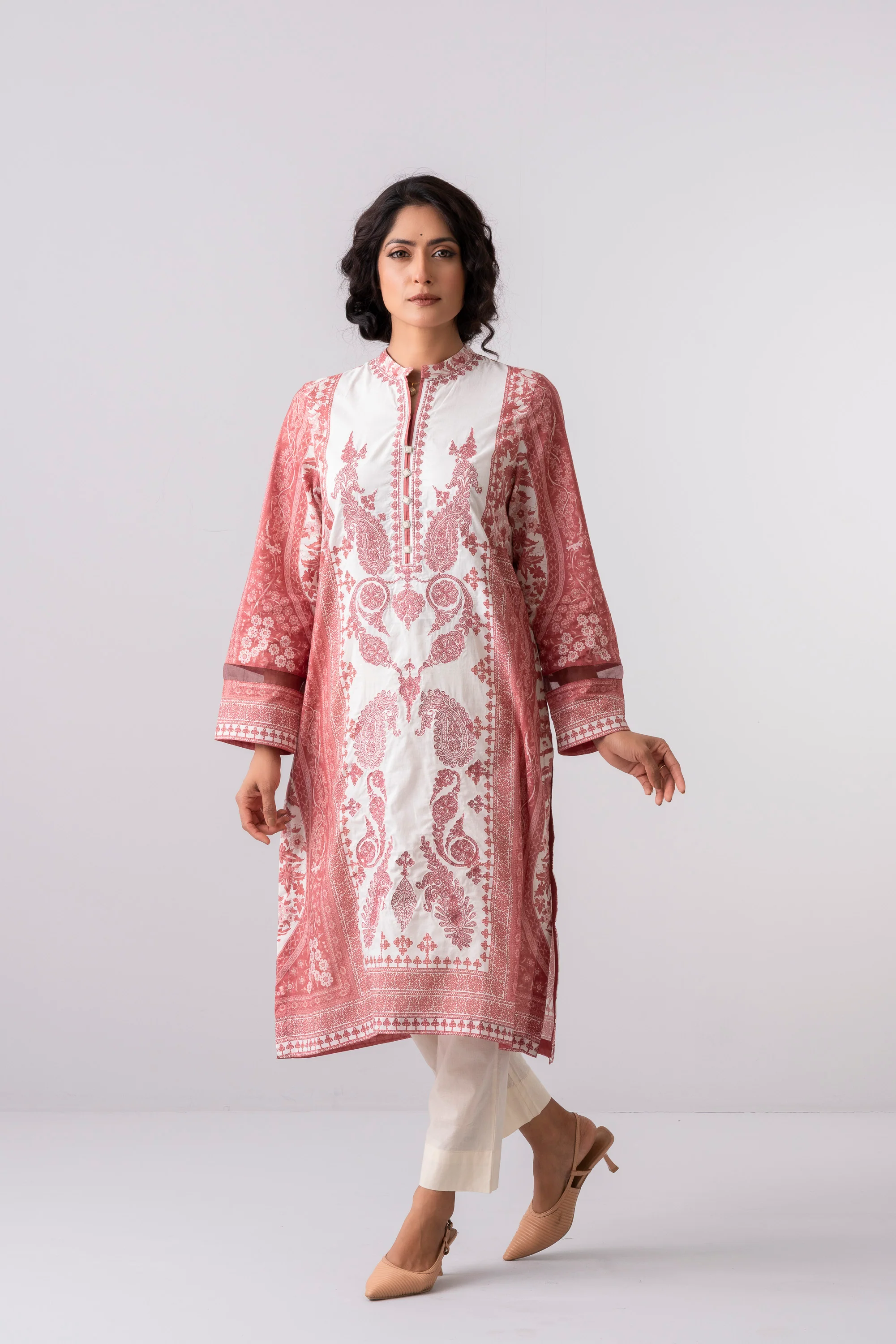 Smart Fit Embroidered Lawn Kurta - Image 7