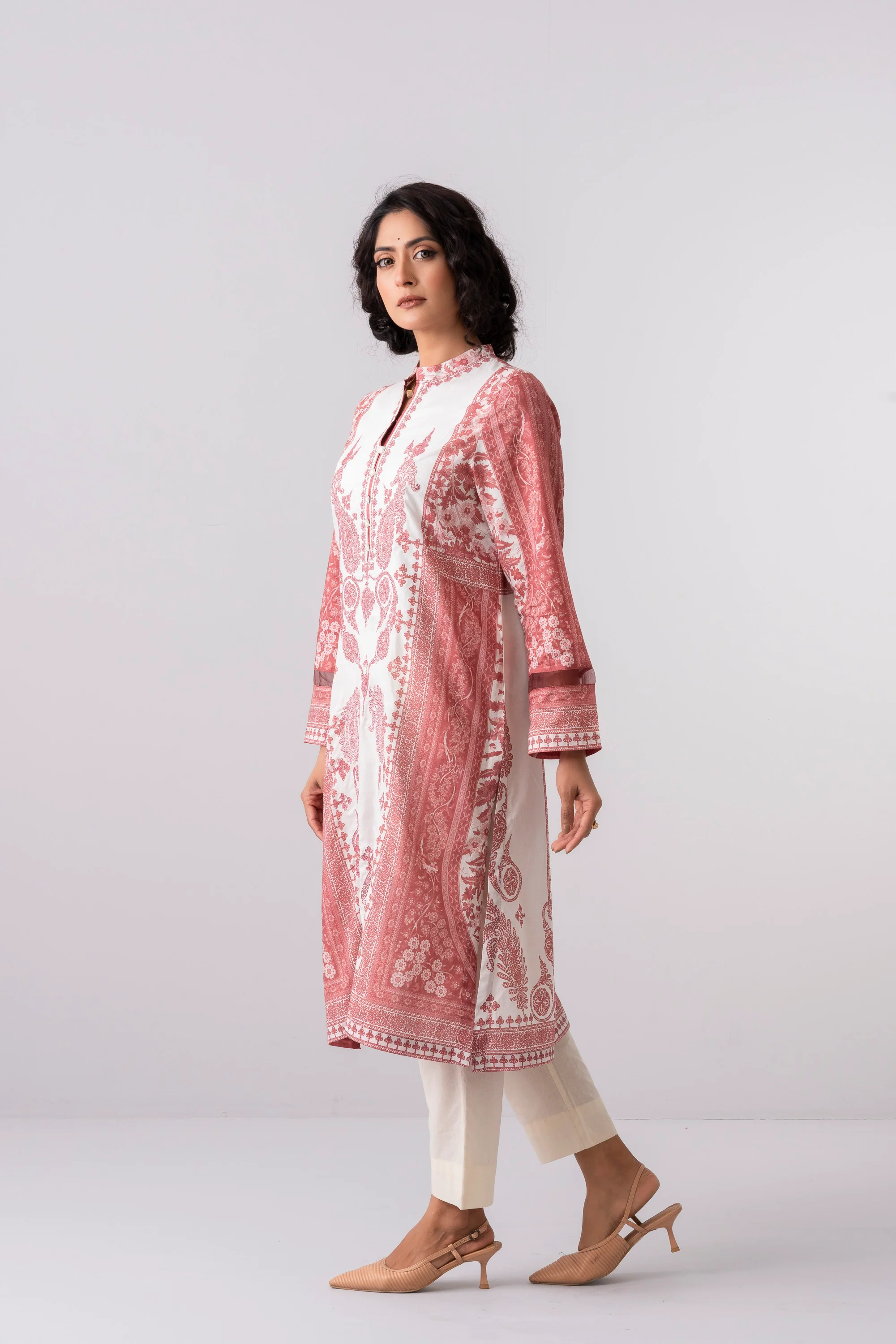 Smart Fit Embroidered Lawn Kurta - Image 9