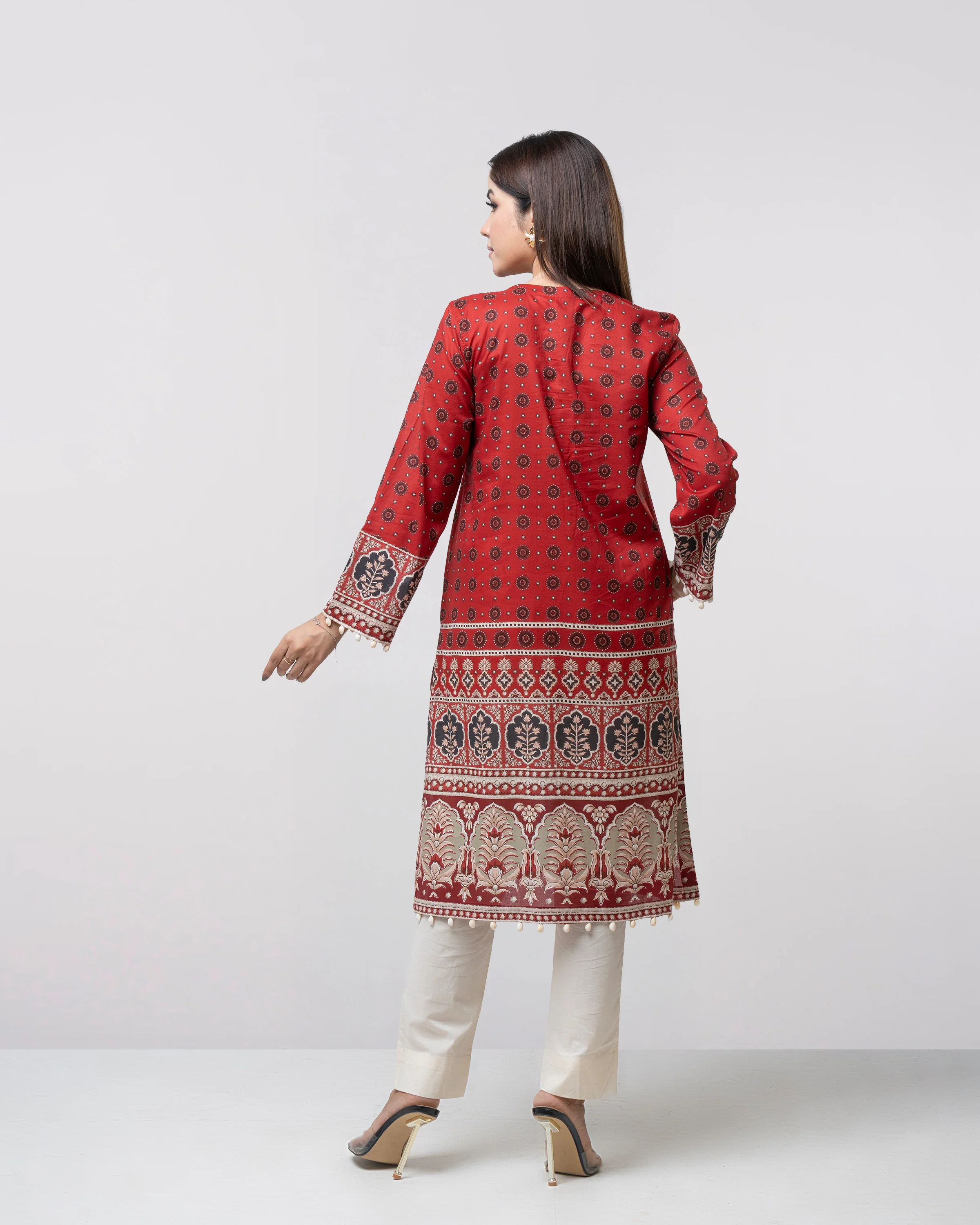 Smart Fit Printed One-Piece Lawn Kurta - Image 3