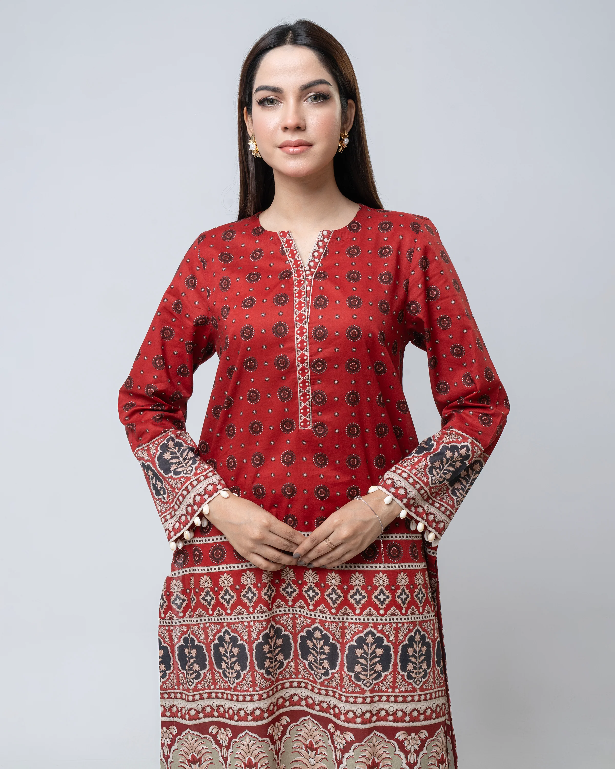 Smart Fit Printed One-Piece Lawn Kurta - Image 5