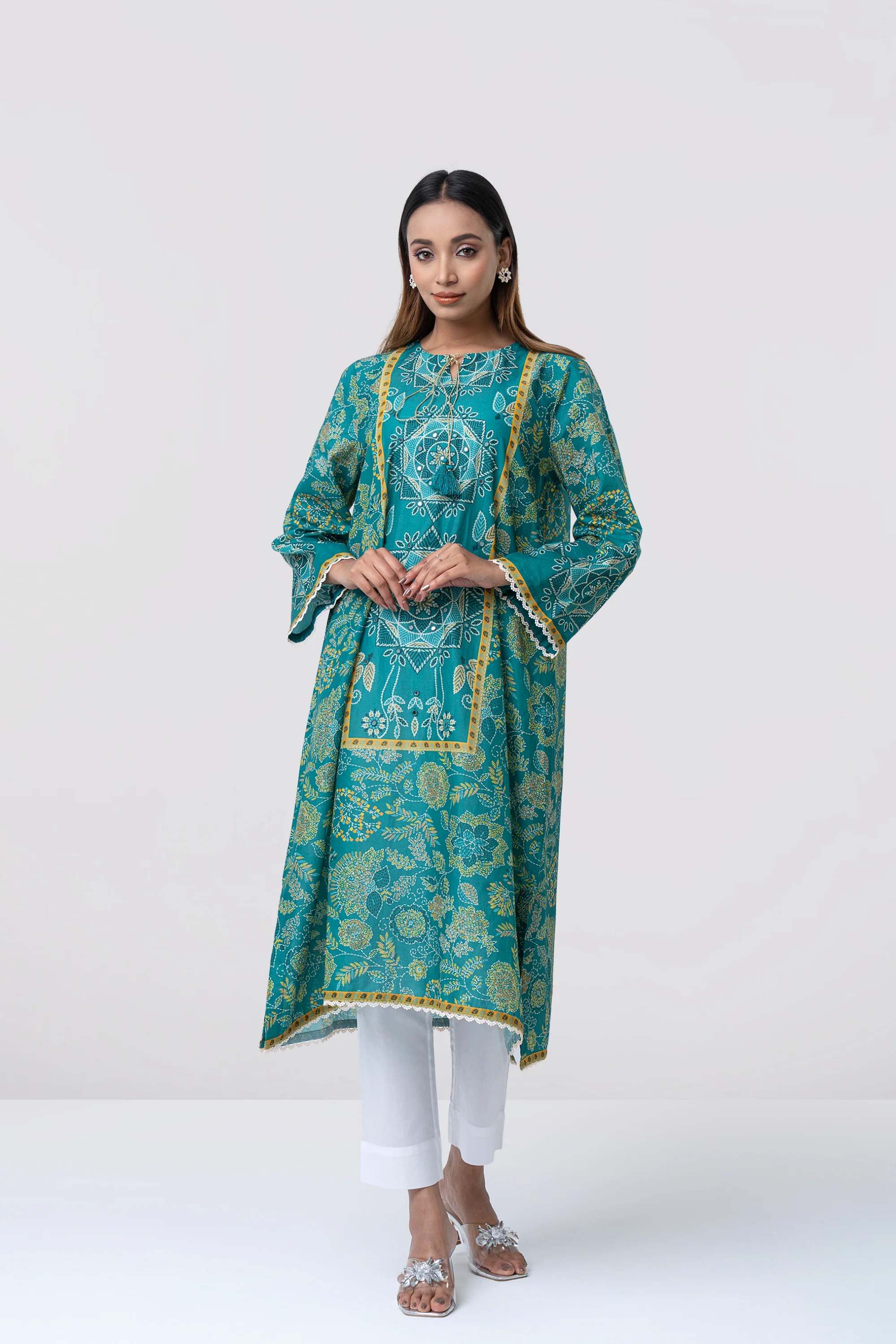 Smart Fit Printed One-Piece Lawn Kurta - Image 6