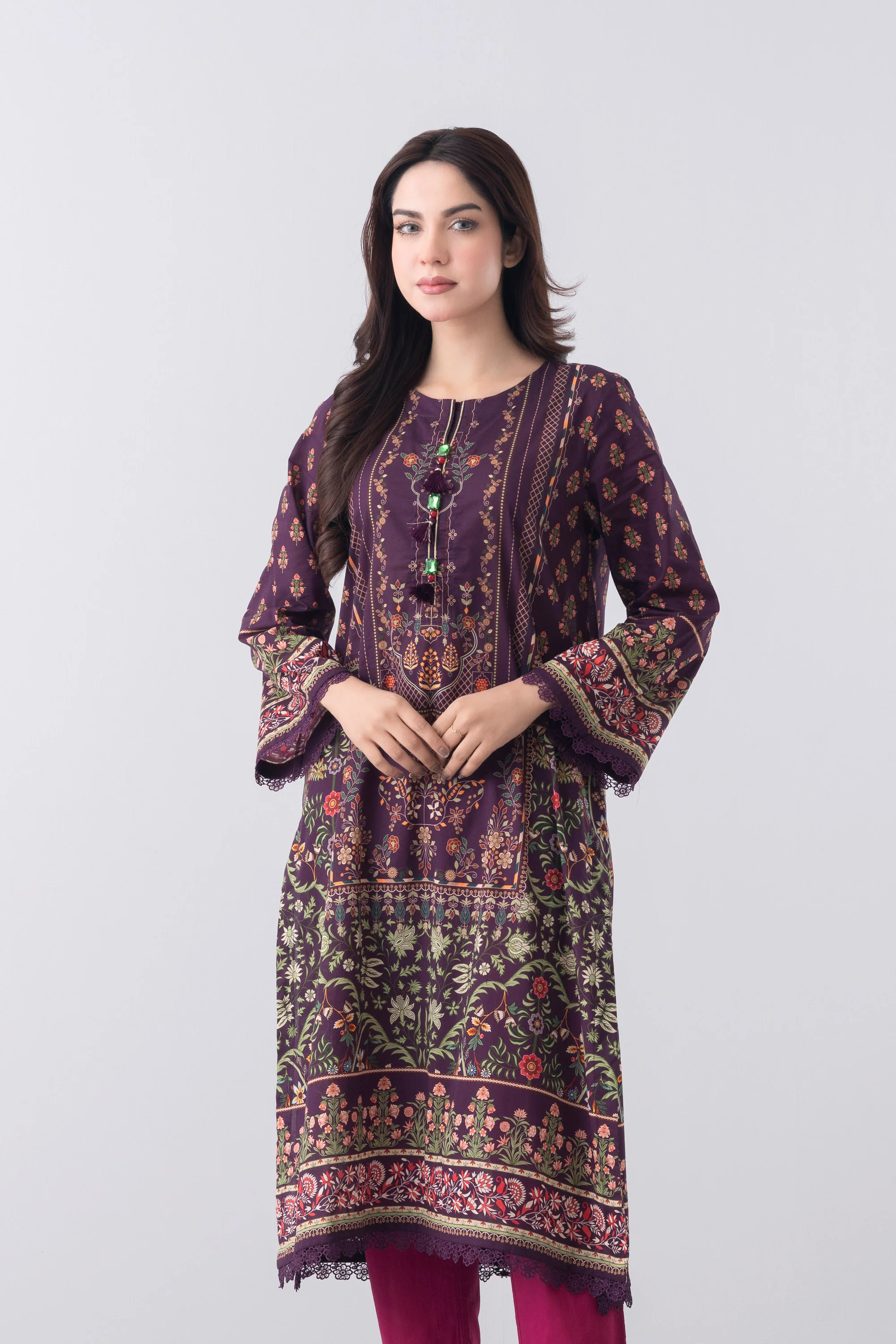 Smart Fit Printed One-Piece Lawn Kurta - Image 8