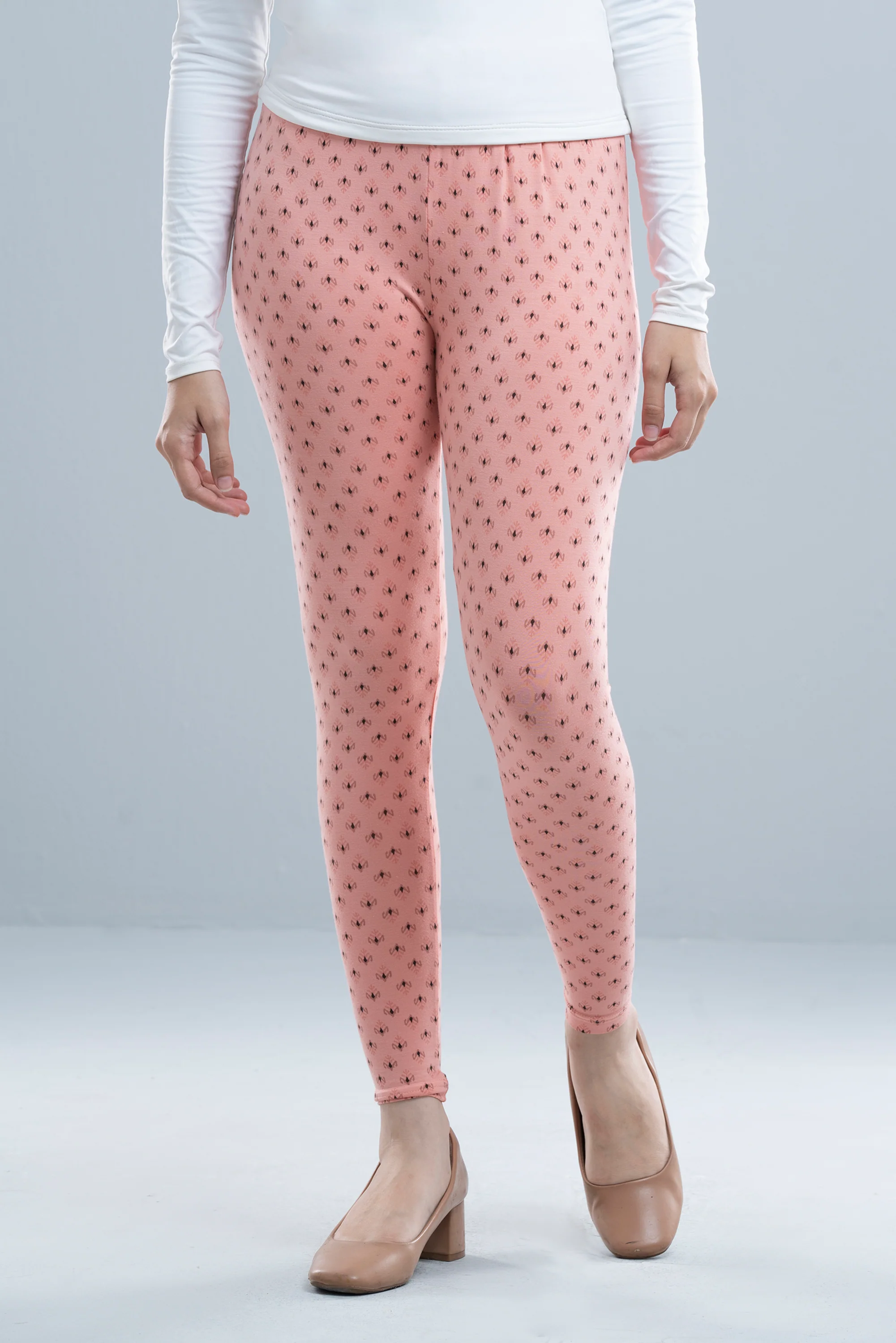 Allover Printed Viscose-Spandex Leggings - Image 3
