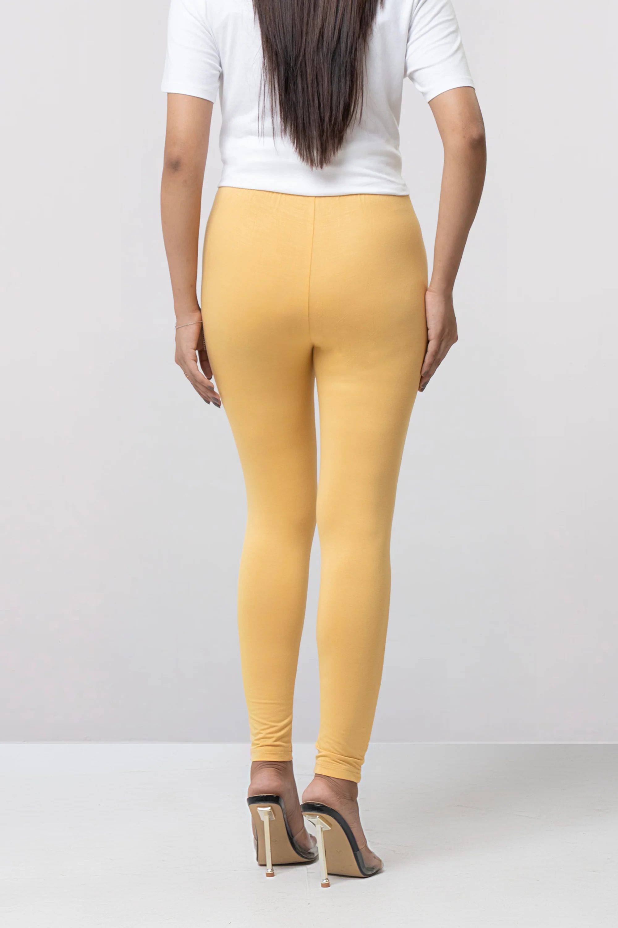 Knitted Basic Viscose-Spandex Leggings - Image 14