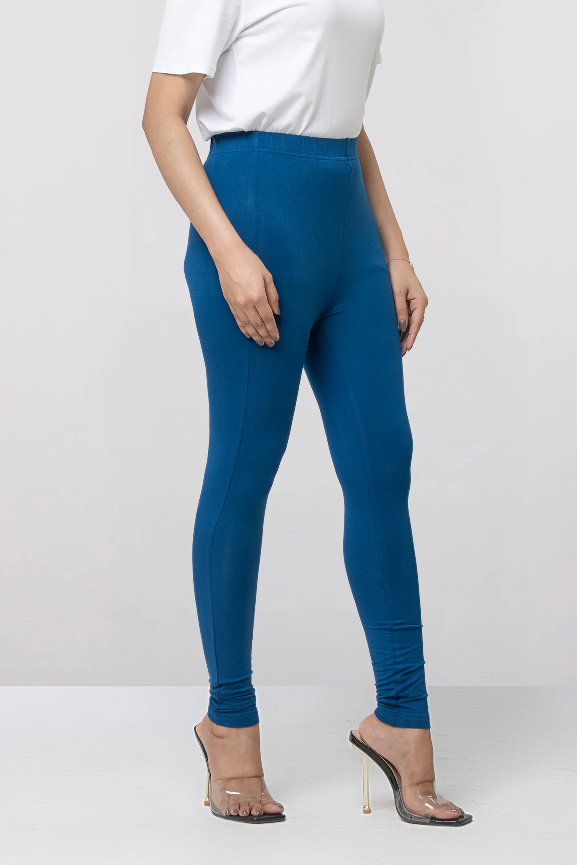 Knitted Basic Viscose-Spandex Leggings - Image 16