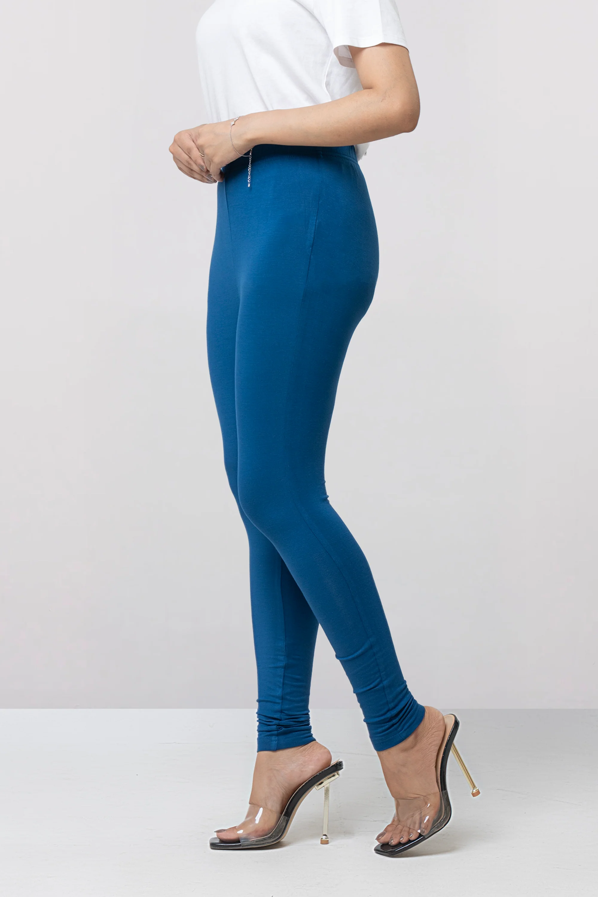 Knitted Basic Viscose-Spandex Leggings - Image 18