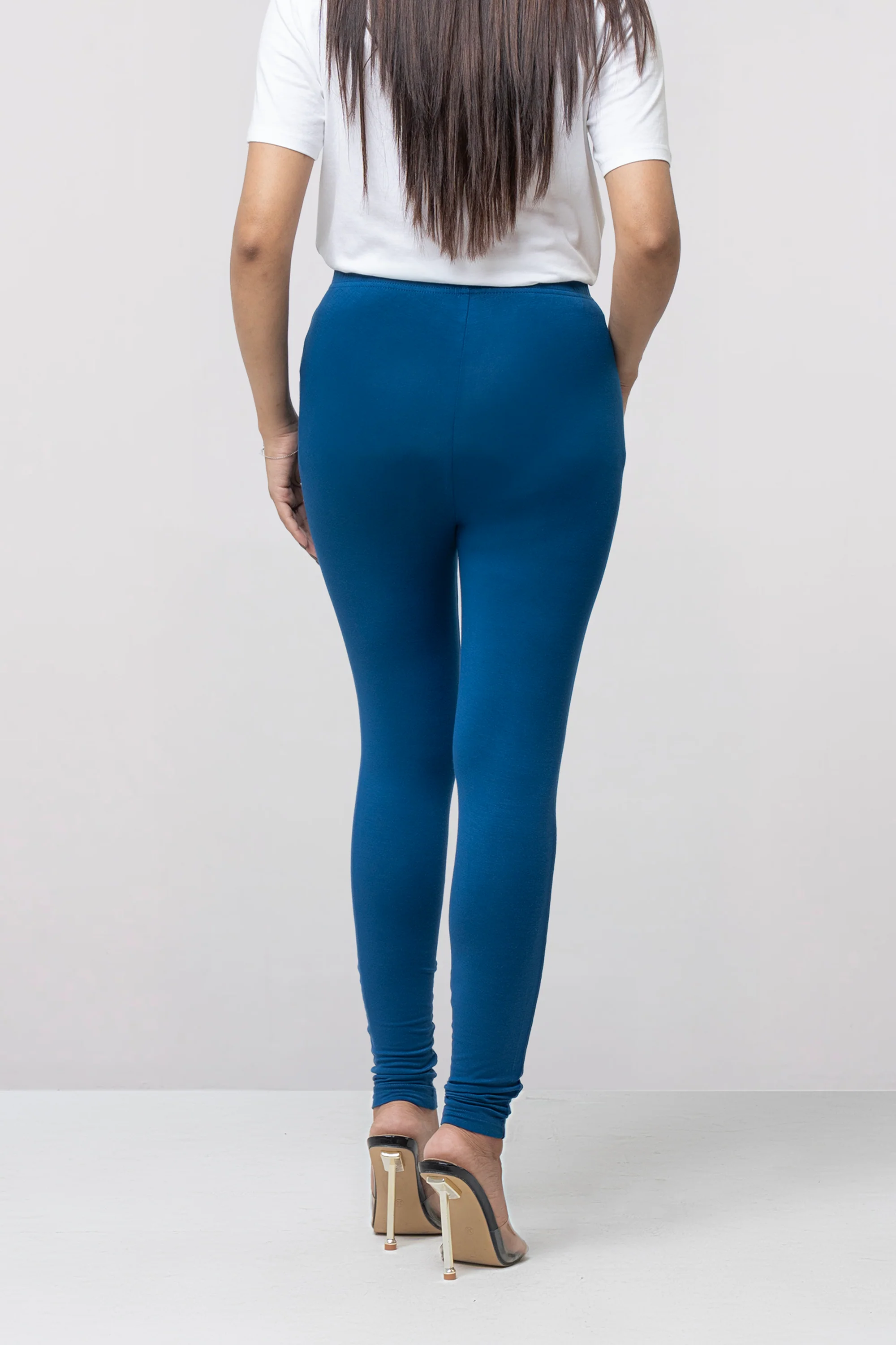 Knitted Basic Viscose-Spandex Leggings - Image 19
